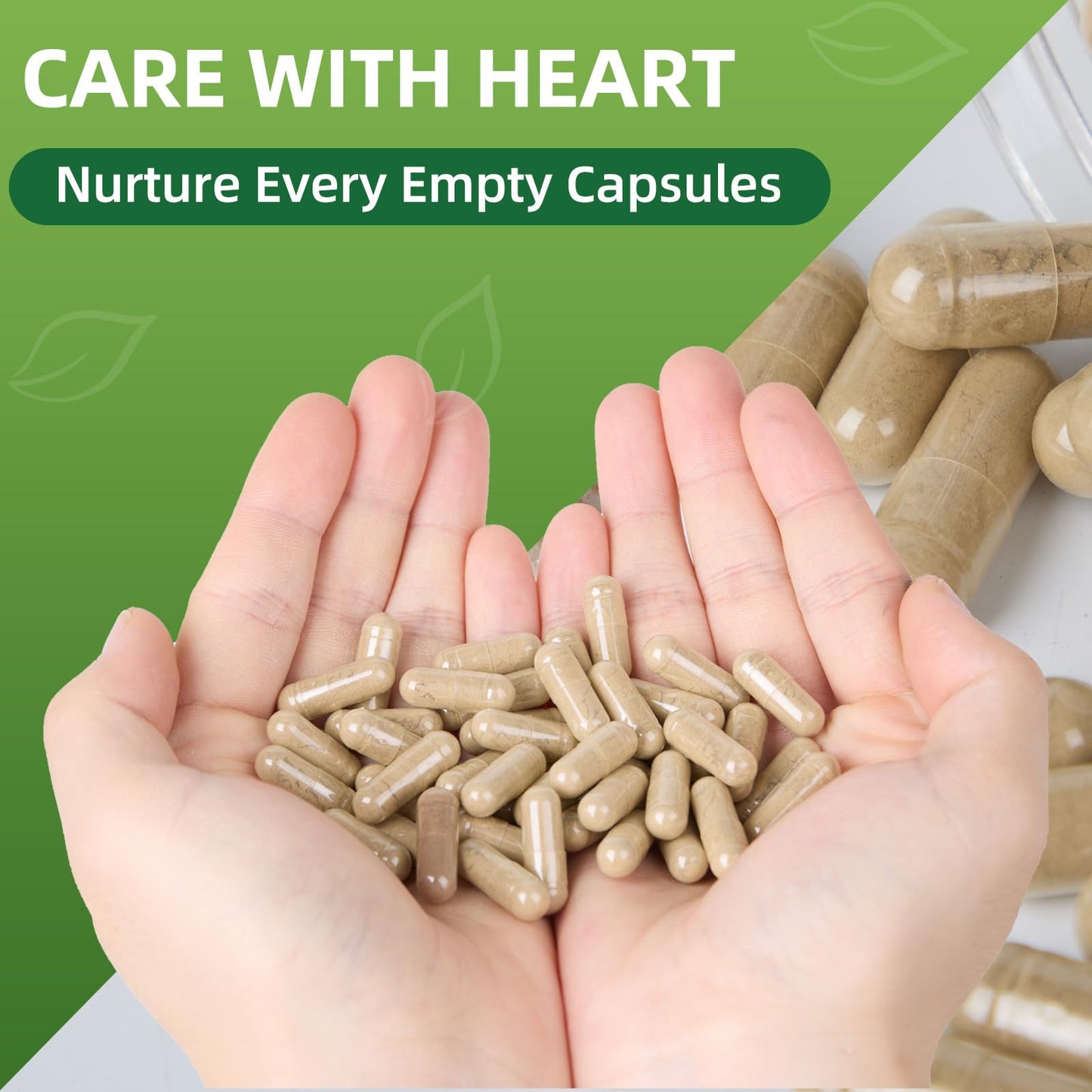 EaccoViigr Gelatin Empty Capsules Size 00, 100 Count