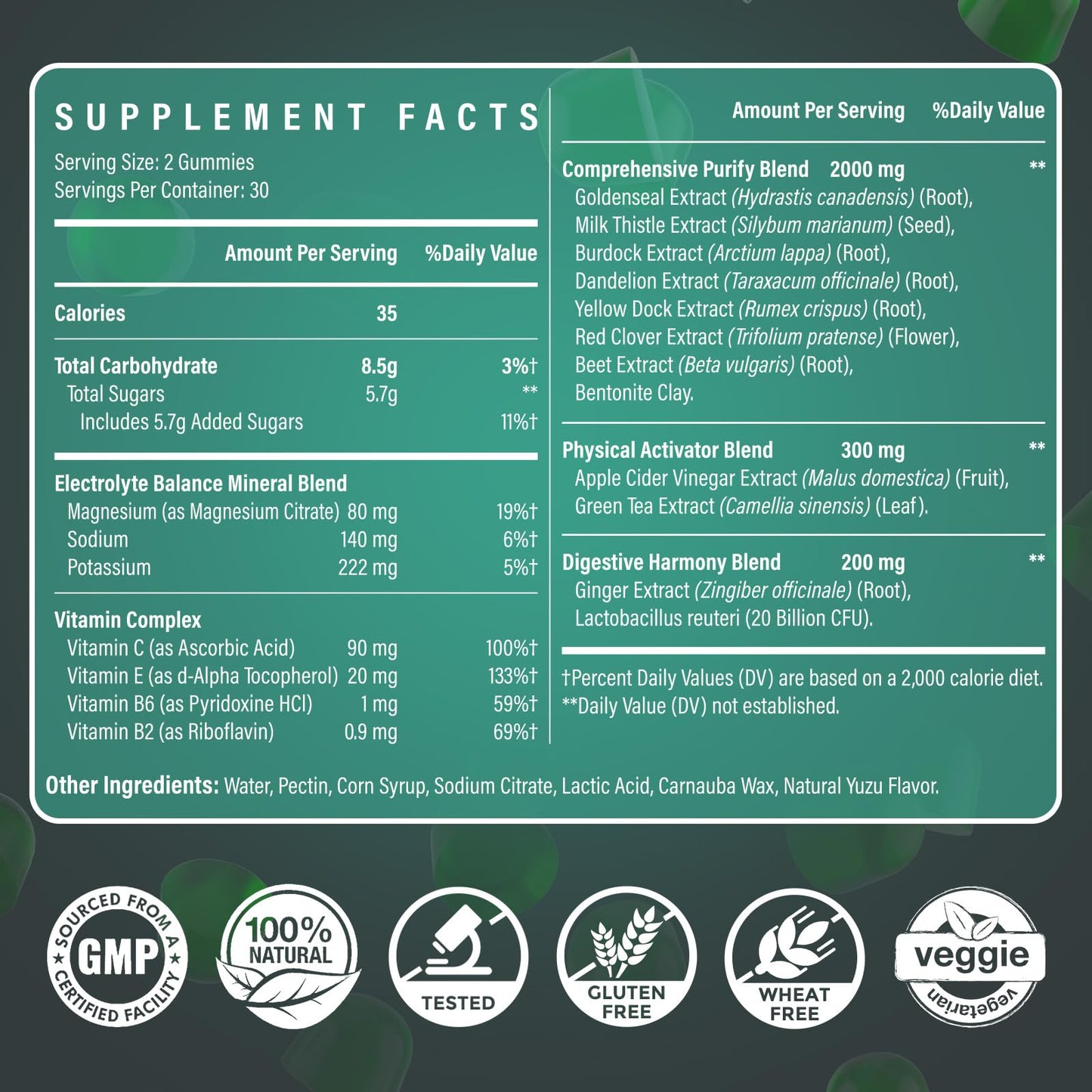 Ultraverixian Detox Cleanse Gummies 120 Gummies