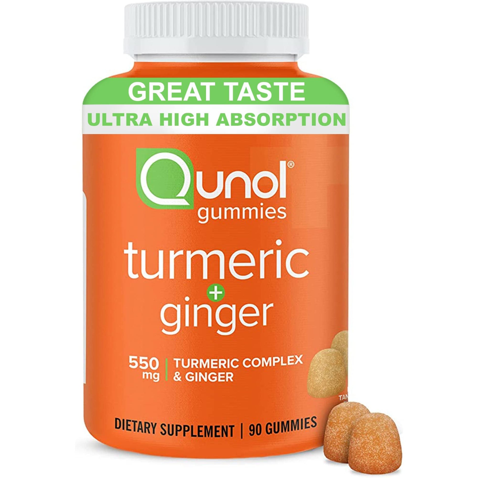 Qunol Turmeric and Ginger Gummies Joint Support, 90 Count