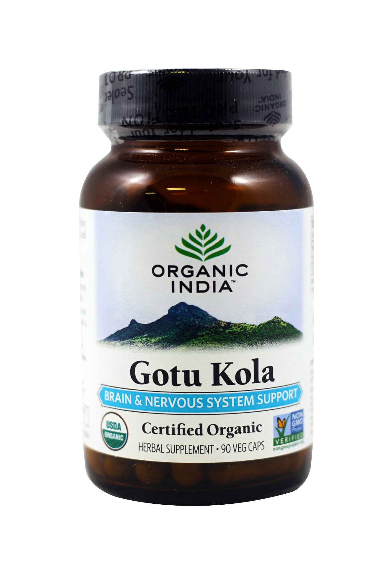 Organic India Gotu Kola Brain & Nervous System Support 90 Capsules