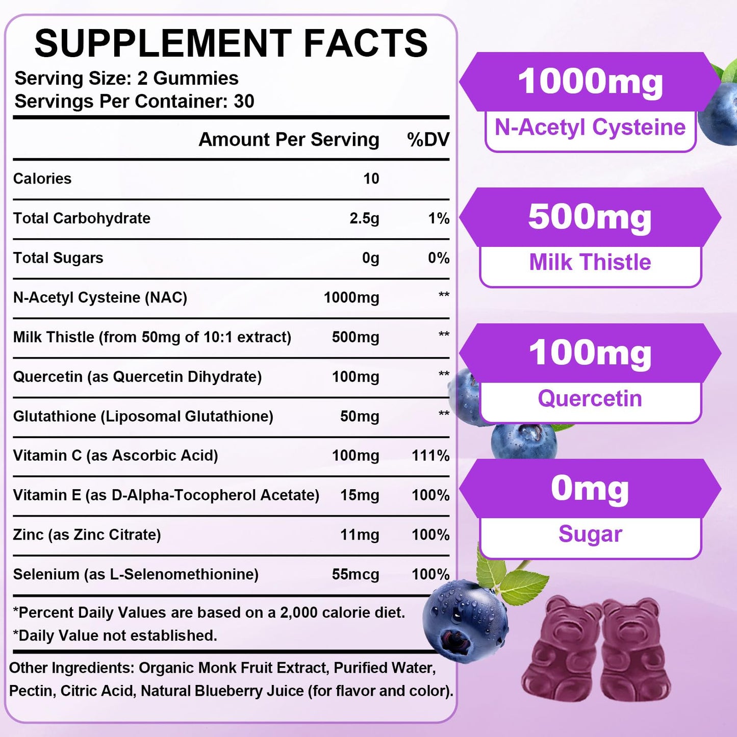 Sijigood NAC Gummies 120 Count