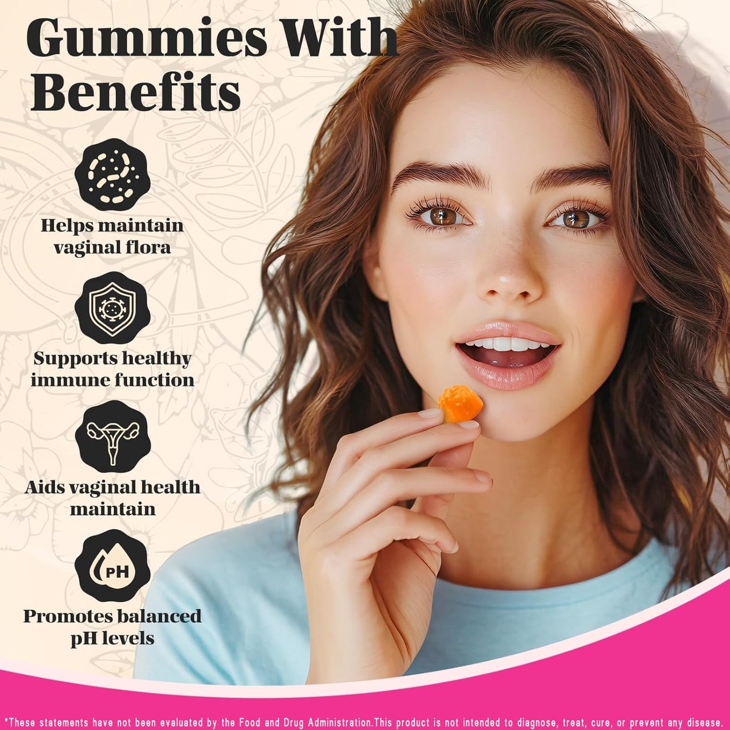 KEDISOM Premium Feminine Balance Gummies - 60 Gummies