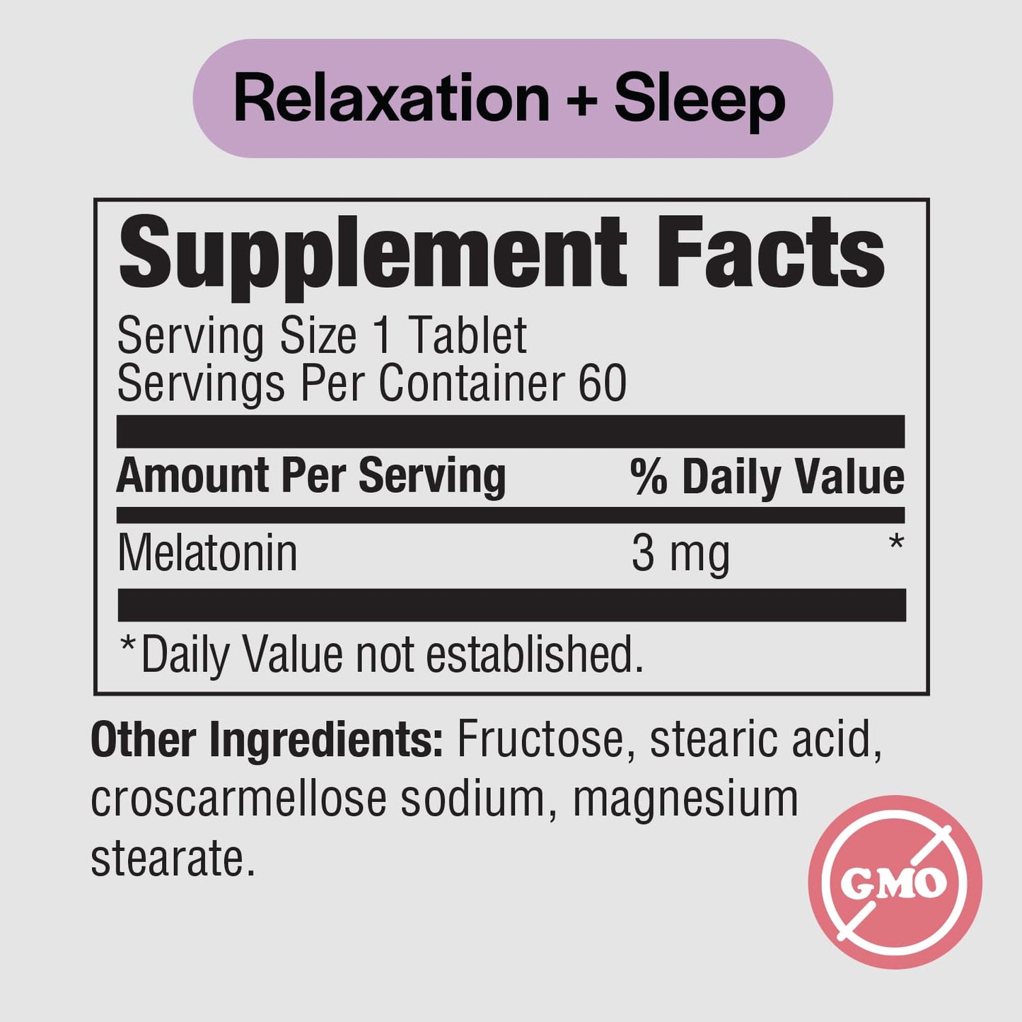 PureFormulas Melatonin 3 mg Tablet, 60 Tablets