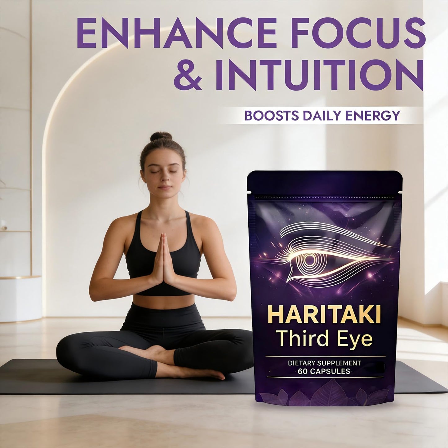 haritaki PEPTIQUES Third Eye Capsules 120 Capsules