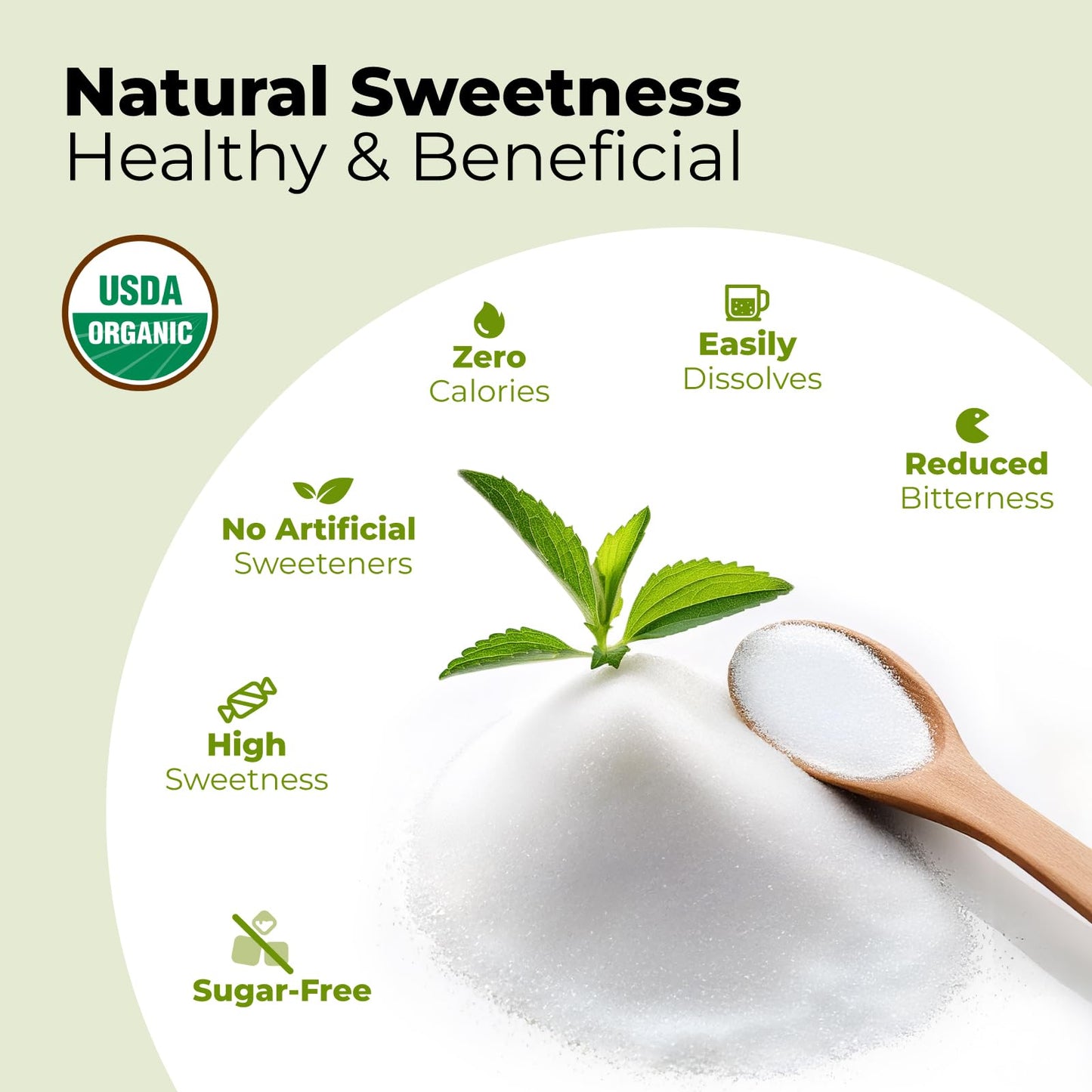 Viccoky Organic Stevia Powder, 18 oz