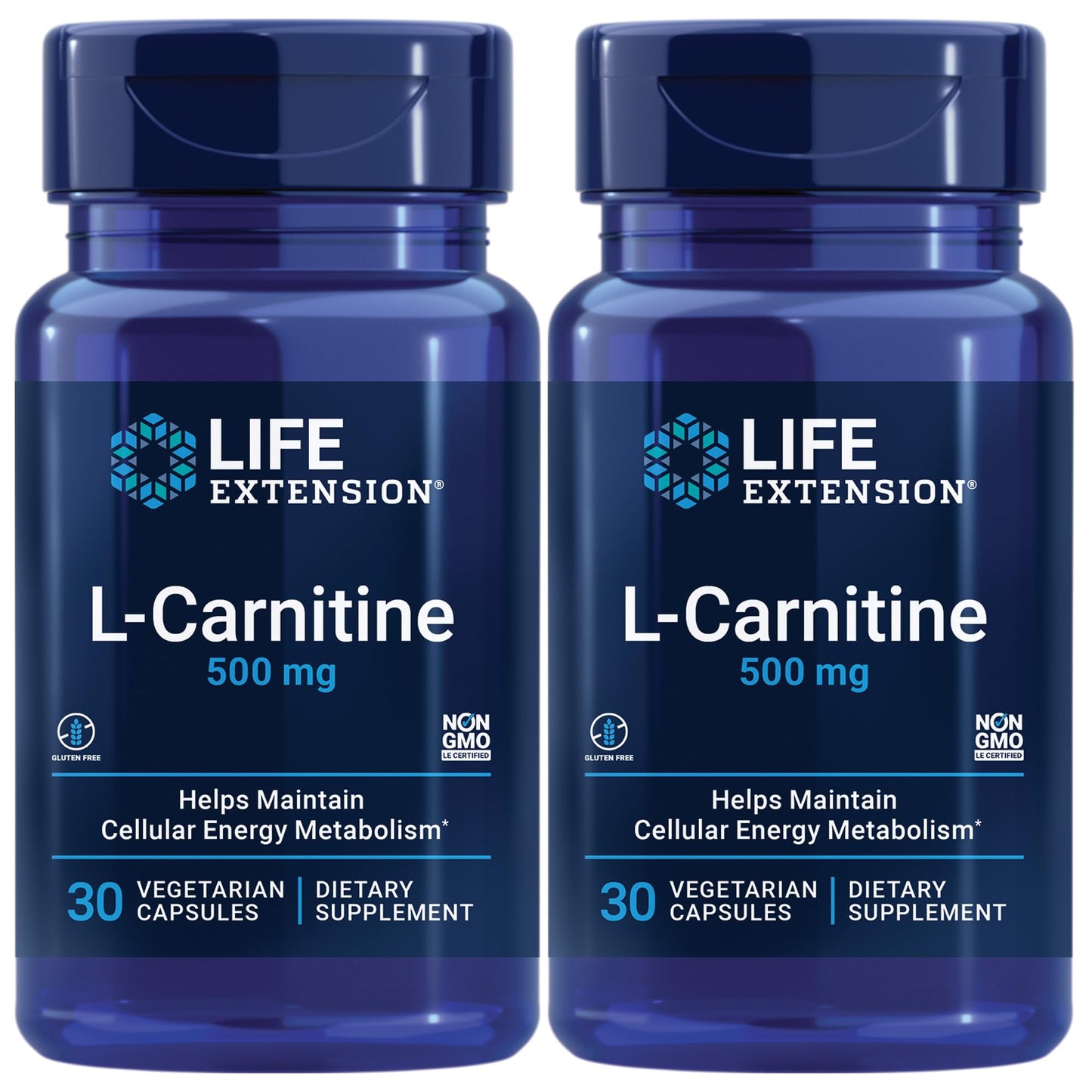 Life Extension L-Carnitine 500 mg Capsules, 60 Count