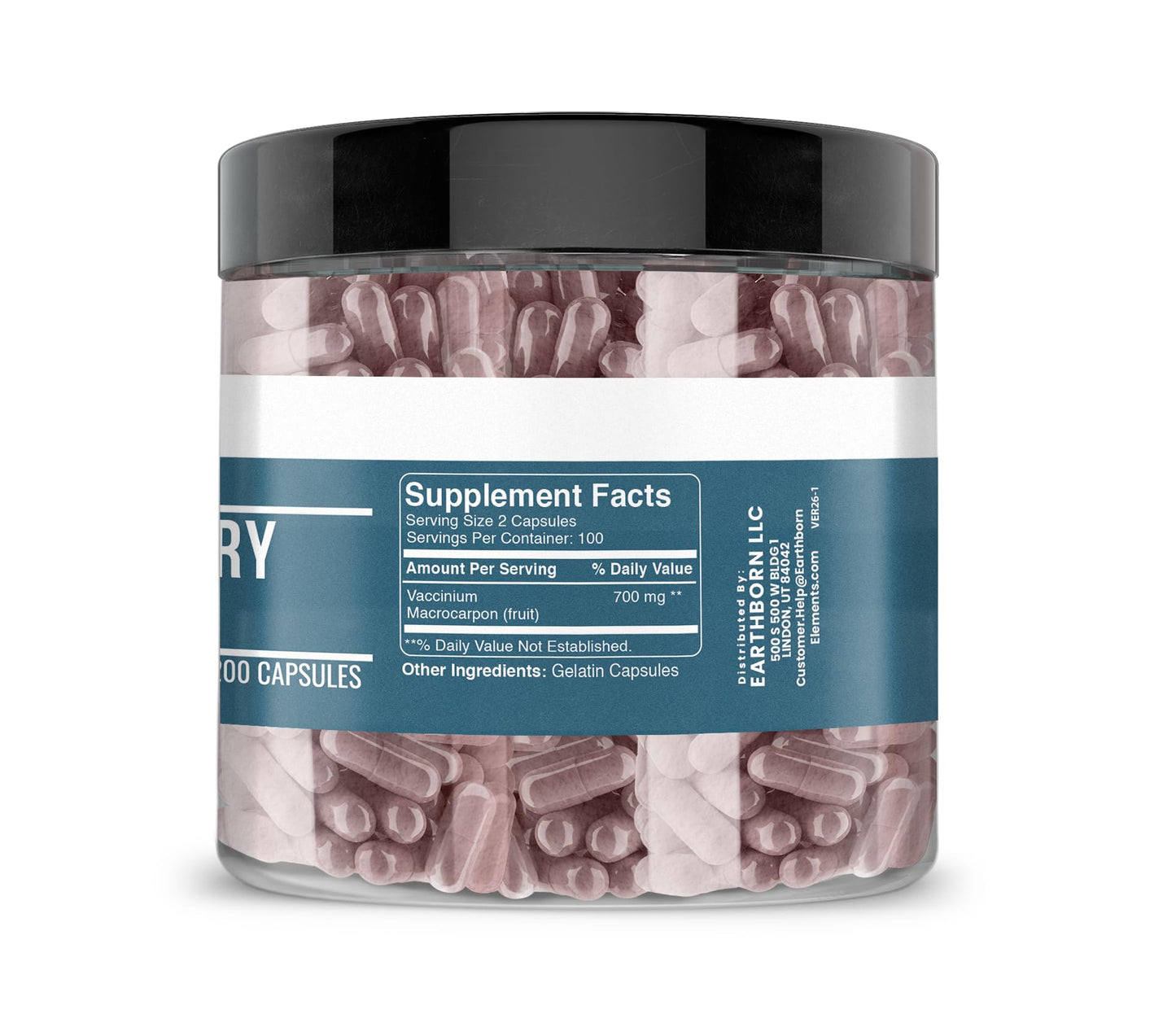 Earthborn Elements Cranberry Extract Capsules 200