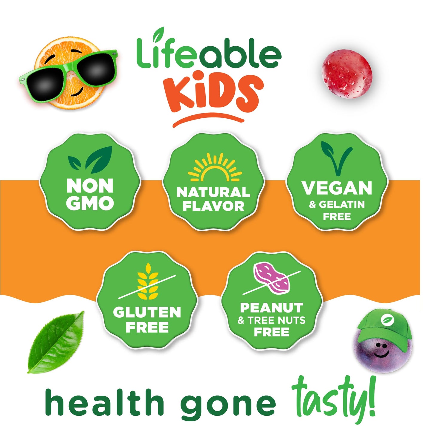 Lifeable Omega 3 for Kids, 60 Gummies