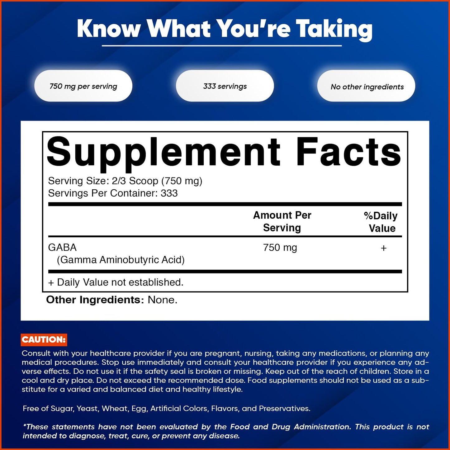 Vitamatic Gamma Aminobutyric Acid Powder 8.8 oz