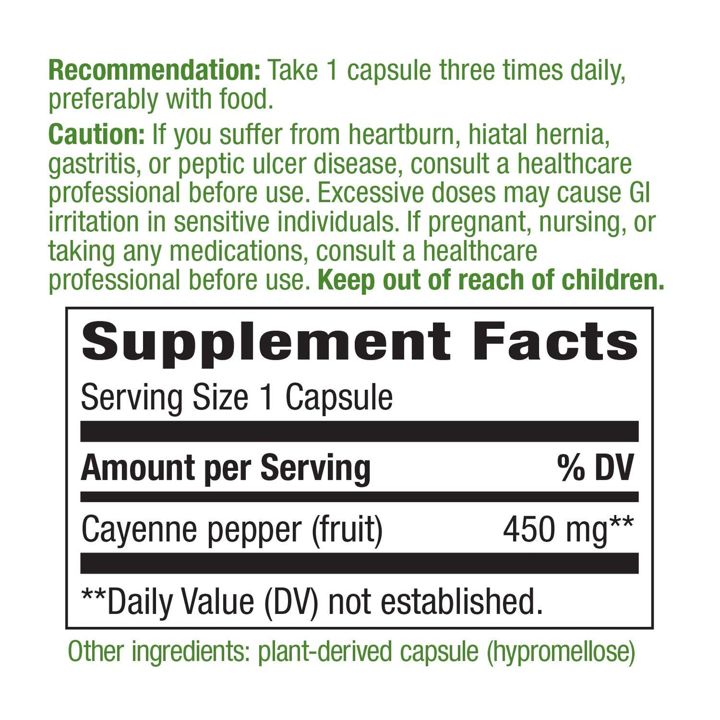 Nature's Way Cayenne 40,000 SHU Potency, 360 Capsules