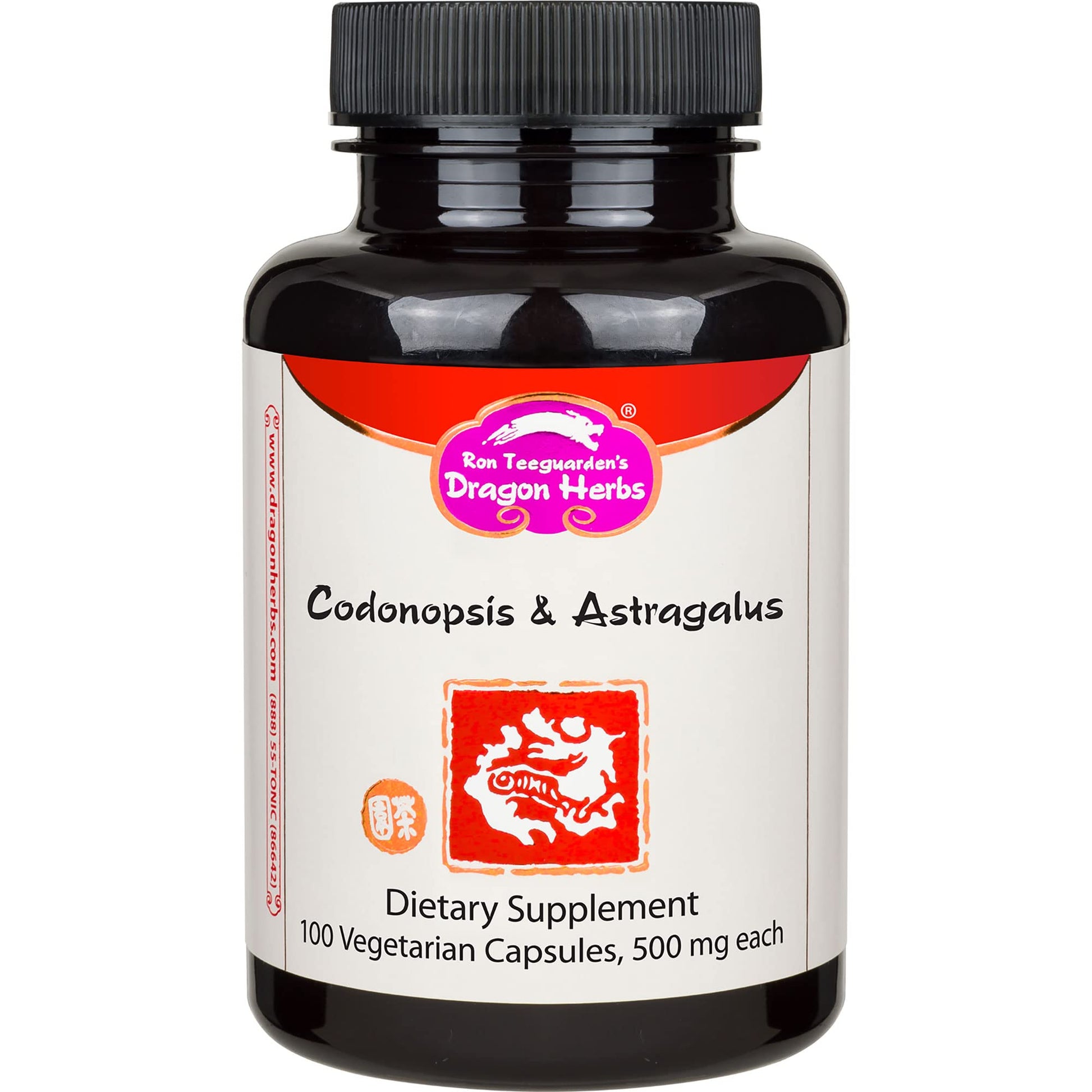 Dragon Herbs Codonopsis and Astragalus (Bu Zhong Yi Qi Tang) 500 MG Capsules, 100 Count