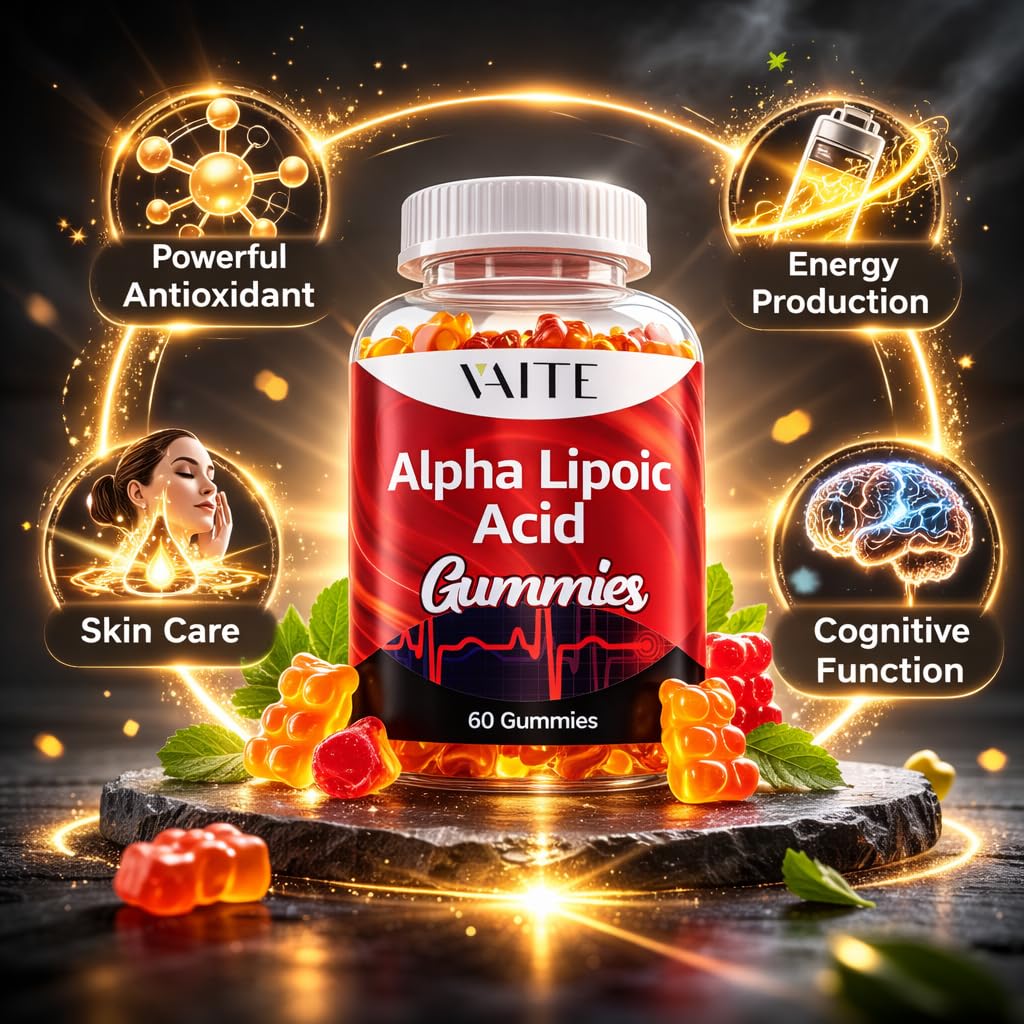 VAITE Alpha Lipoic Acid Gummies 1000mg, 60 Chewables