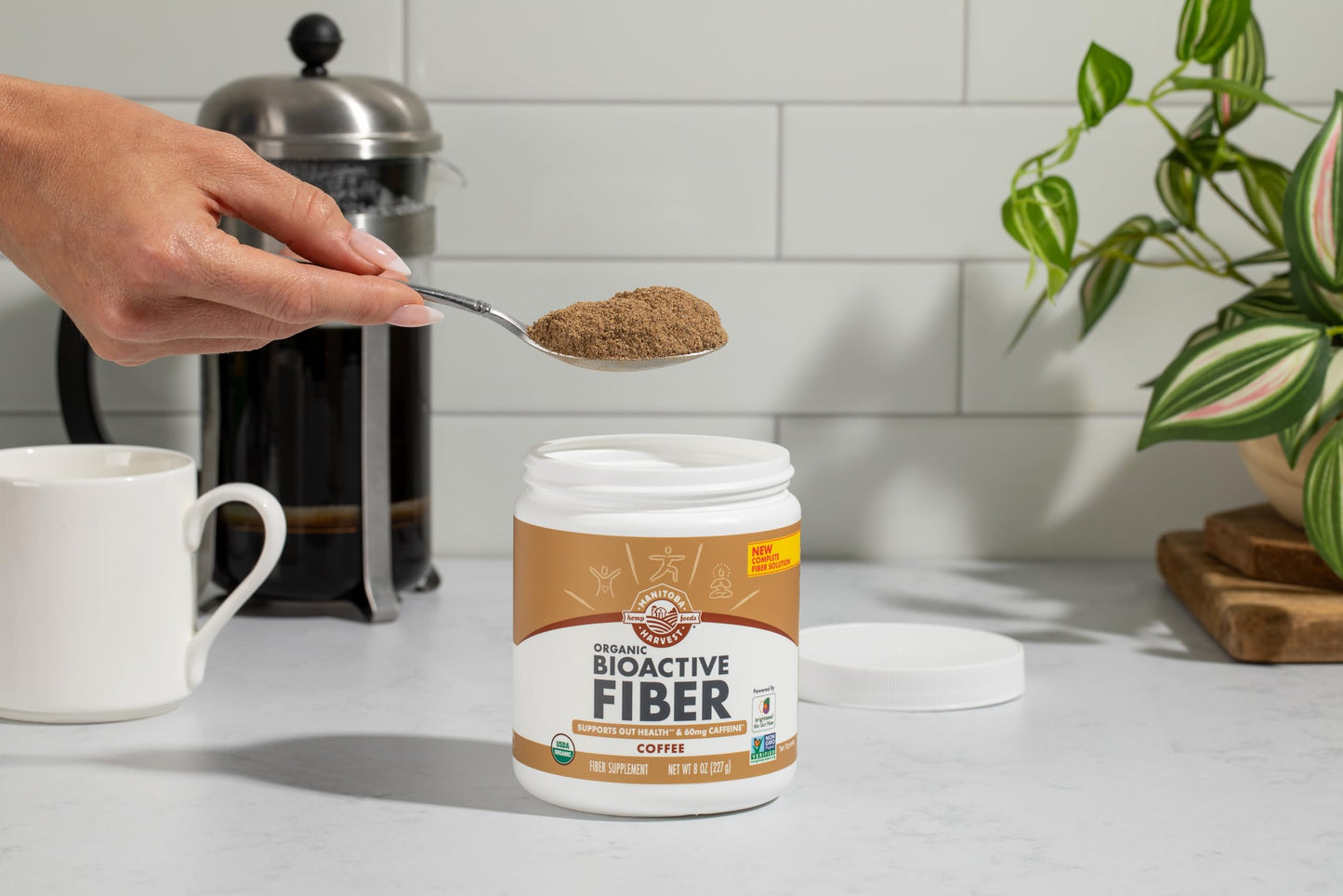 Manitoba Harvest Organic BioActive Fiber Supplement Powder, 8 oz