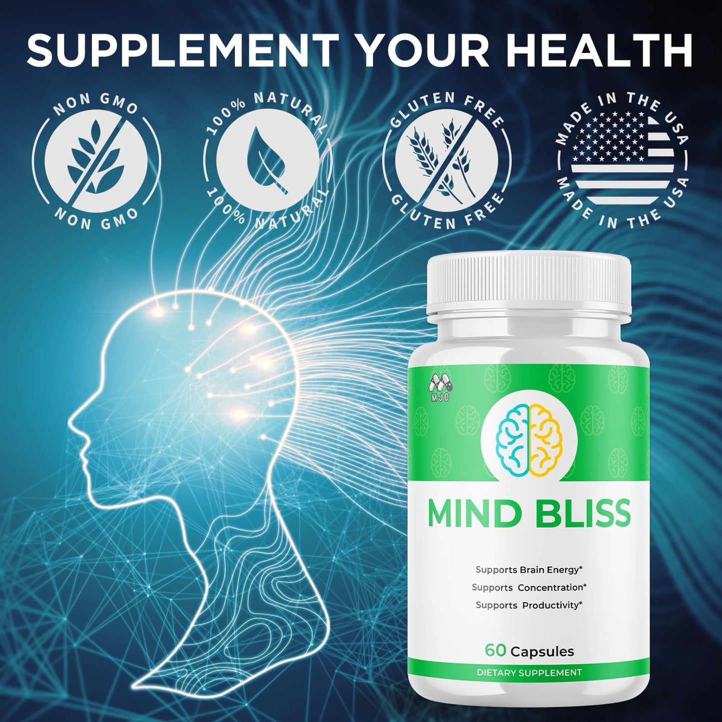 MJO Mind Bliss Capsules 60 Capsules