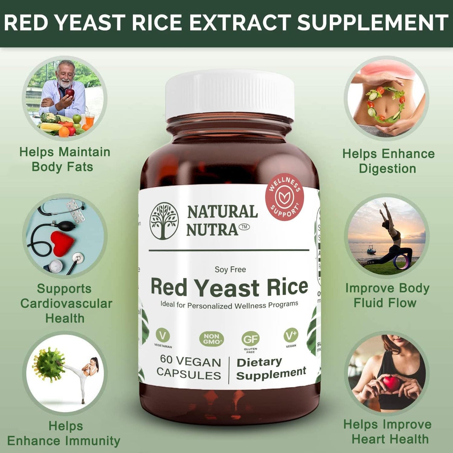 Natural Nutra Red Yeast Rice Extract Capsules 120