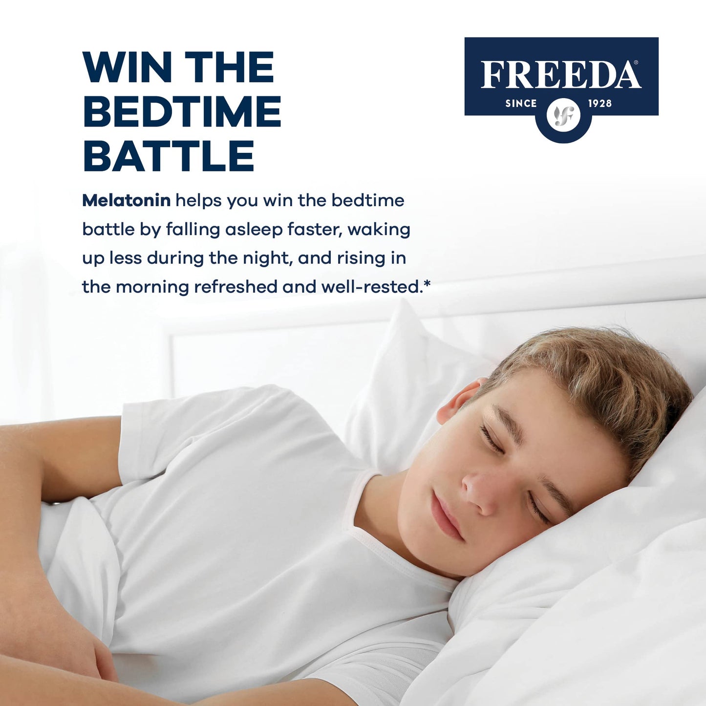 FREEDA Melatonin 1 mg Sugar-Free Chewable Tablets 90 Count