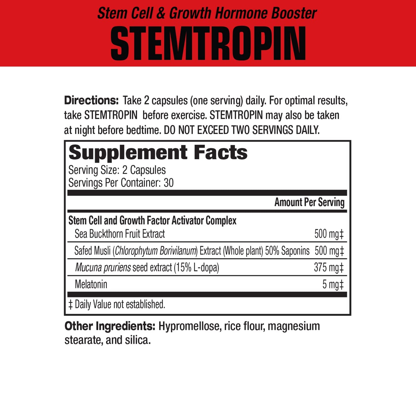 MuscleMeds STEMTROPIN Stem Cell & Growth Factor Booster Capsule 1