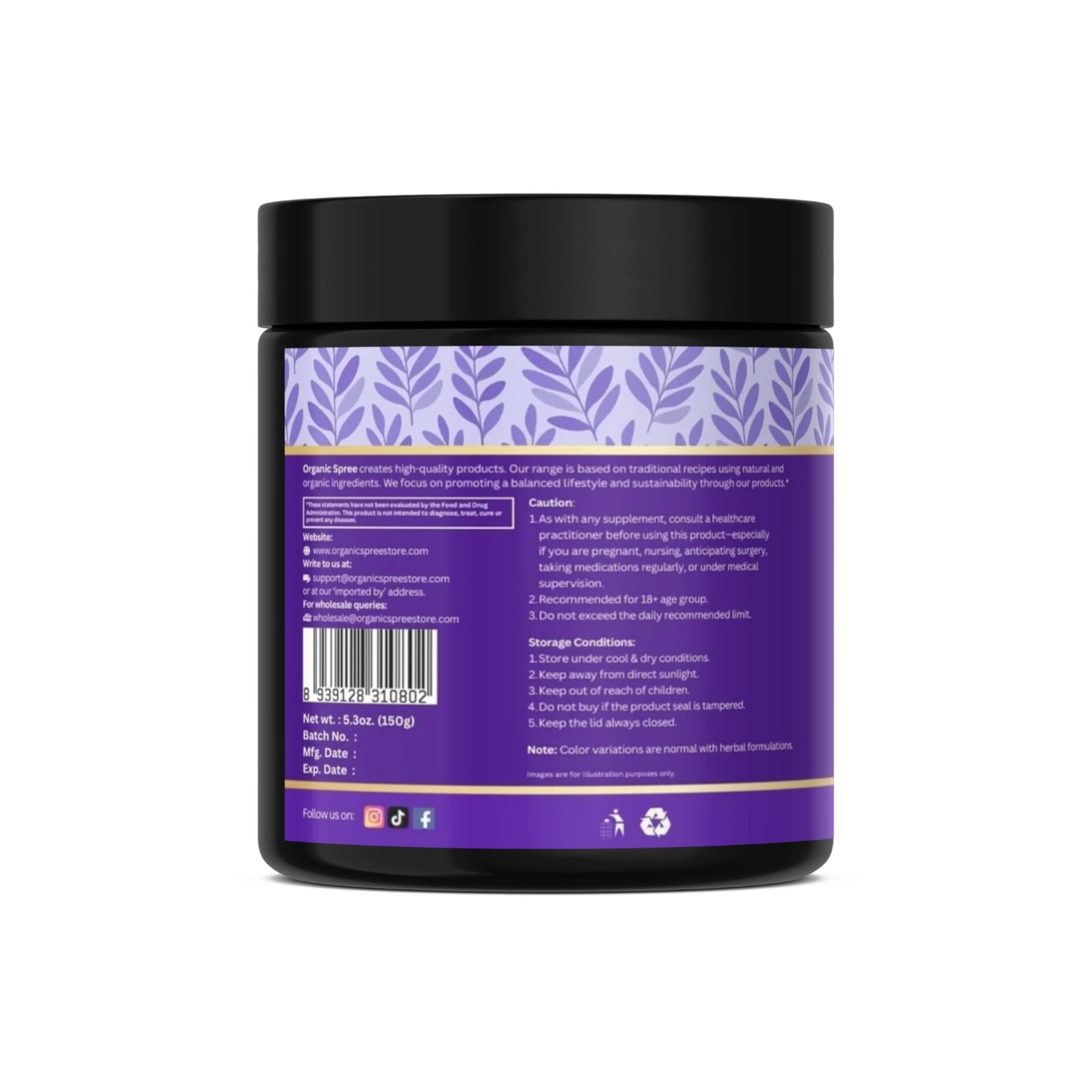 ORGANIC SPREE Hair Plus Powder 5.3 oz