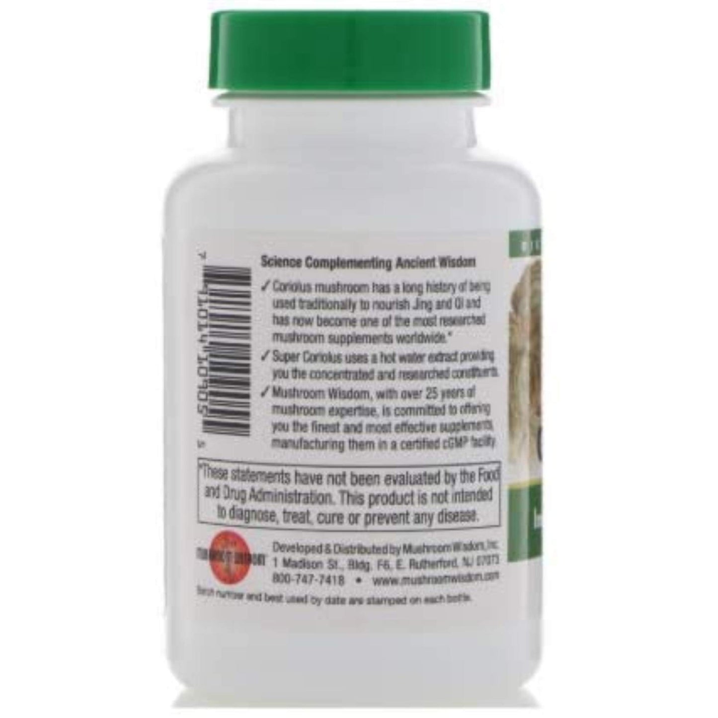 Maitake Mushroom Wisdom Super Coriolus with Maitake D Fraction Tablets 120