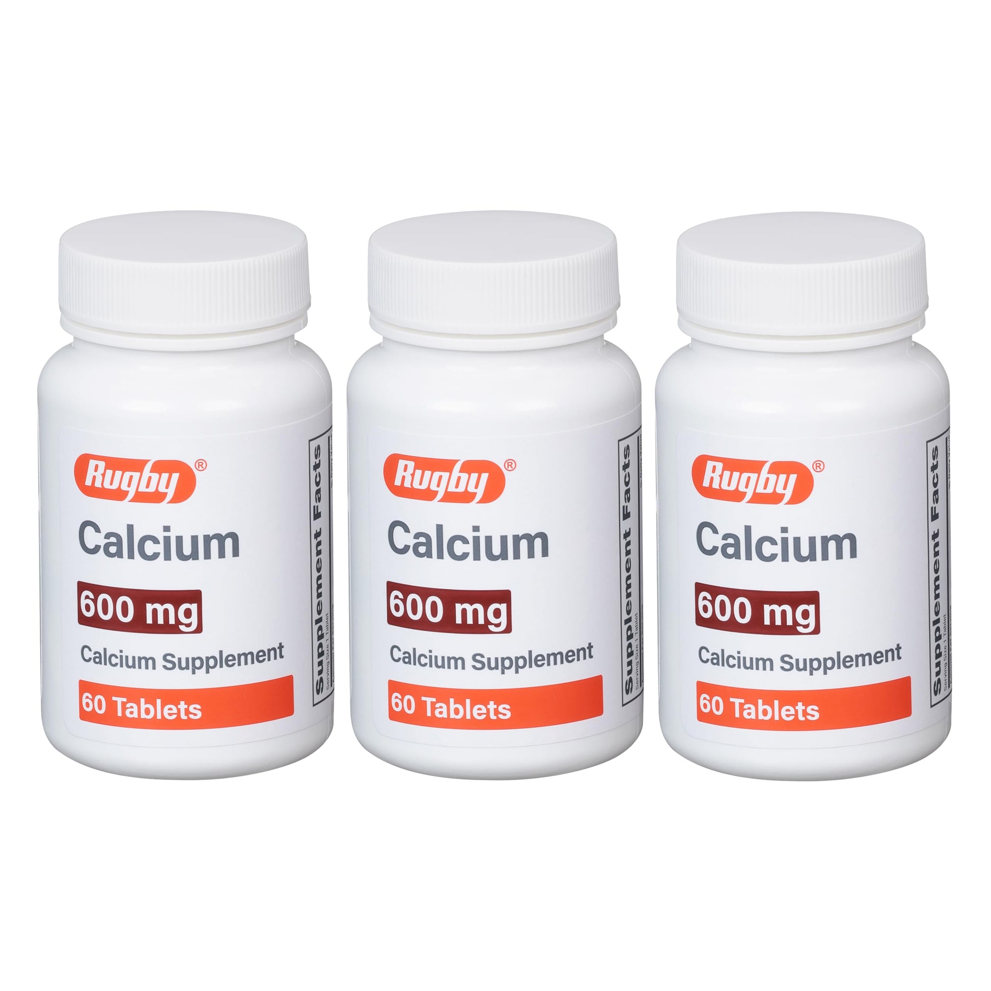 Rugby Laboratories Calcium 600 mg, 180 Tablets