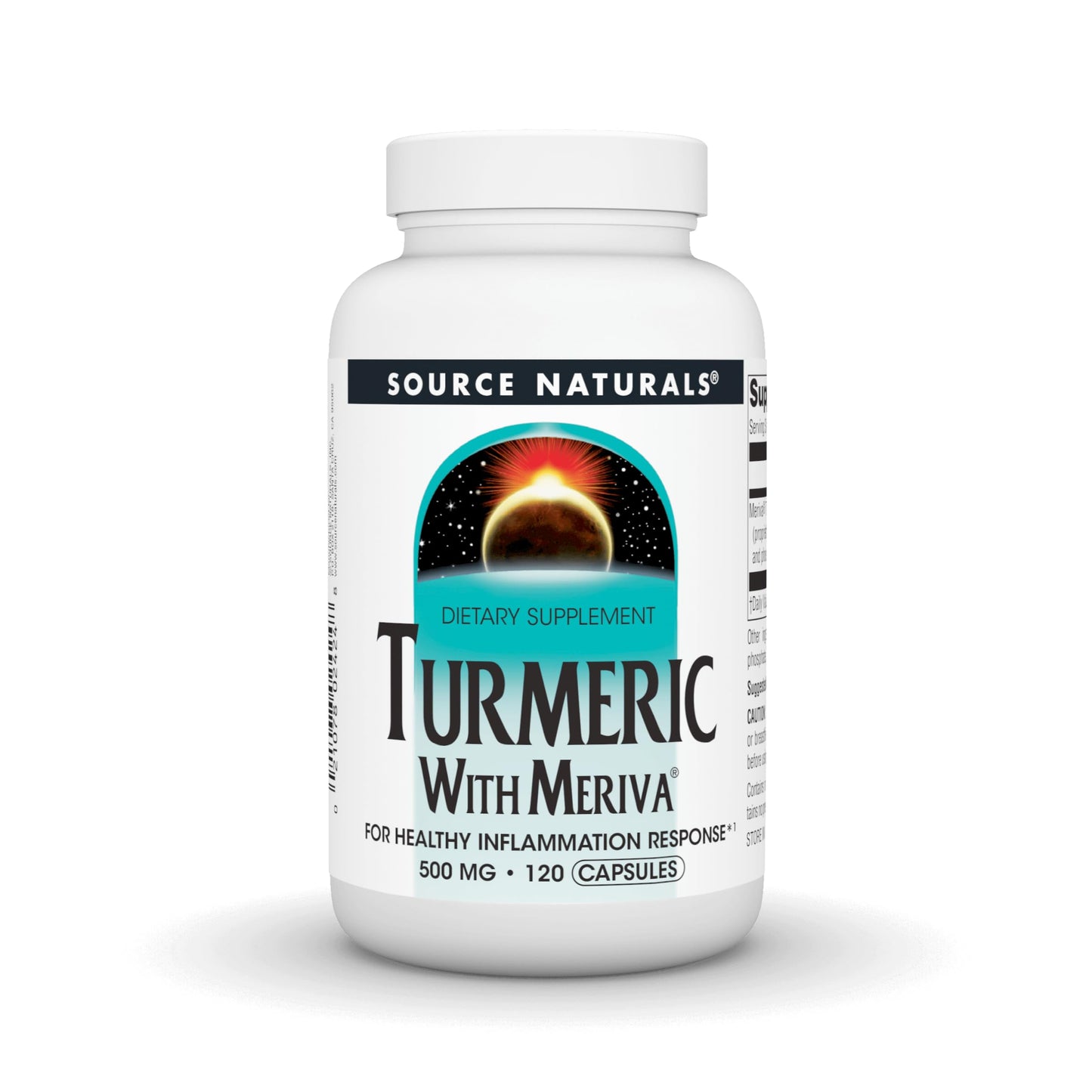 Source Naturals Turmeric with Meriva 500 mg Capsules, 120 Count