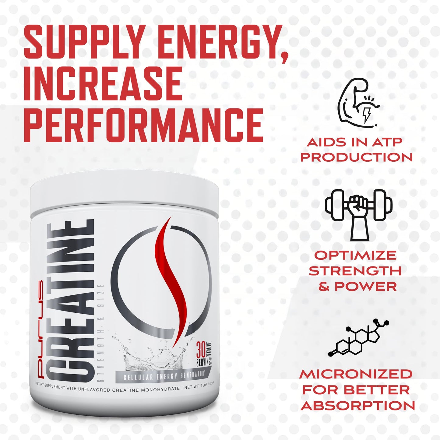 Purus Labs Foundation Series Creatine Powder 30 Servings