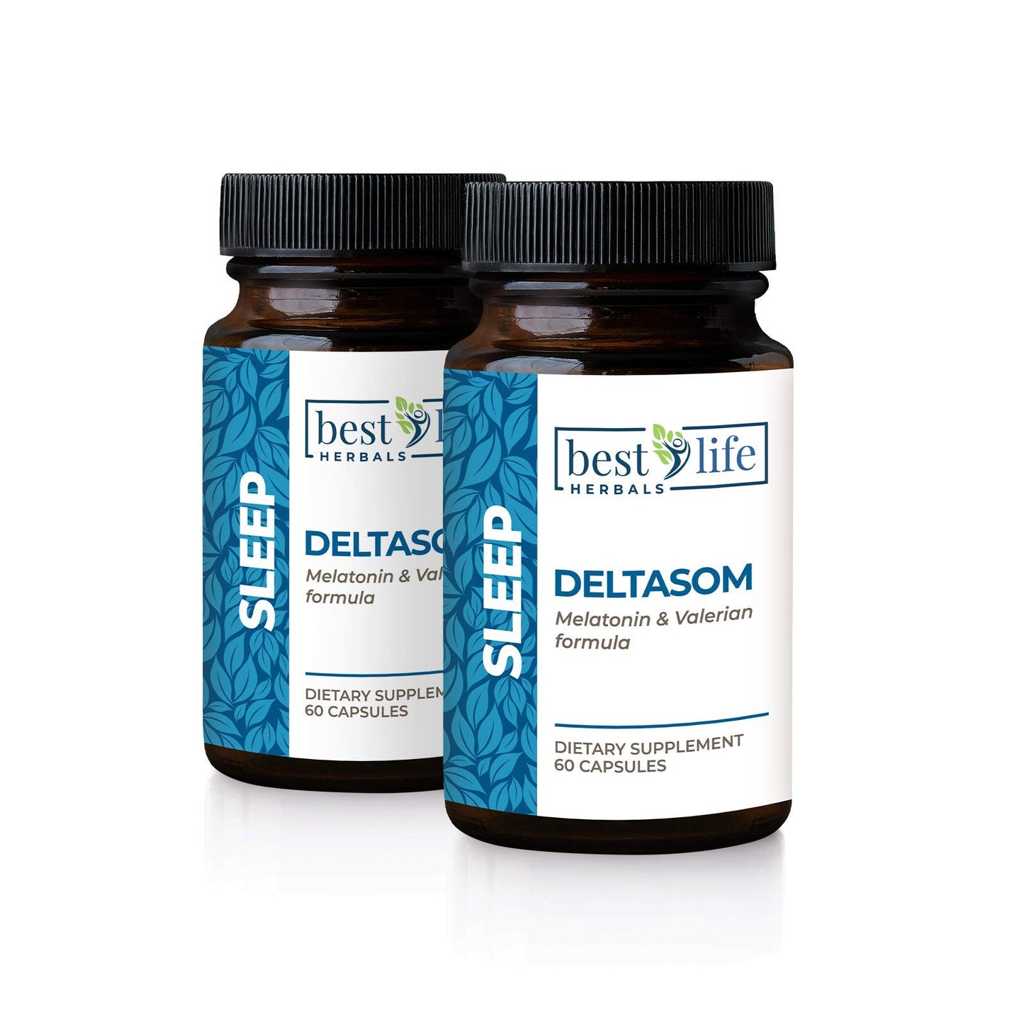 Best Life Herbals DeltaSom Natural Sleep Aid Capsules 2 Bottles