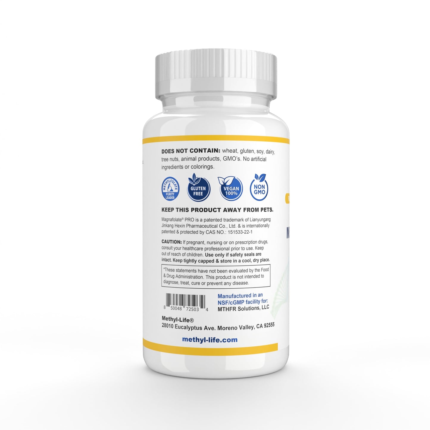 Methyl-Life L-Methylfolate 2.5 mg Tablet, 90 Count