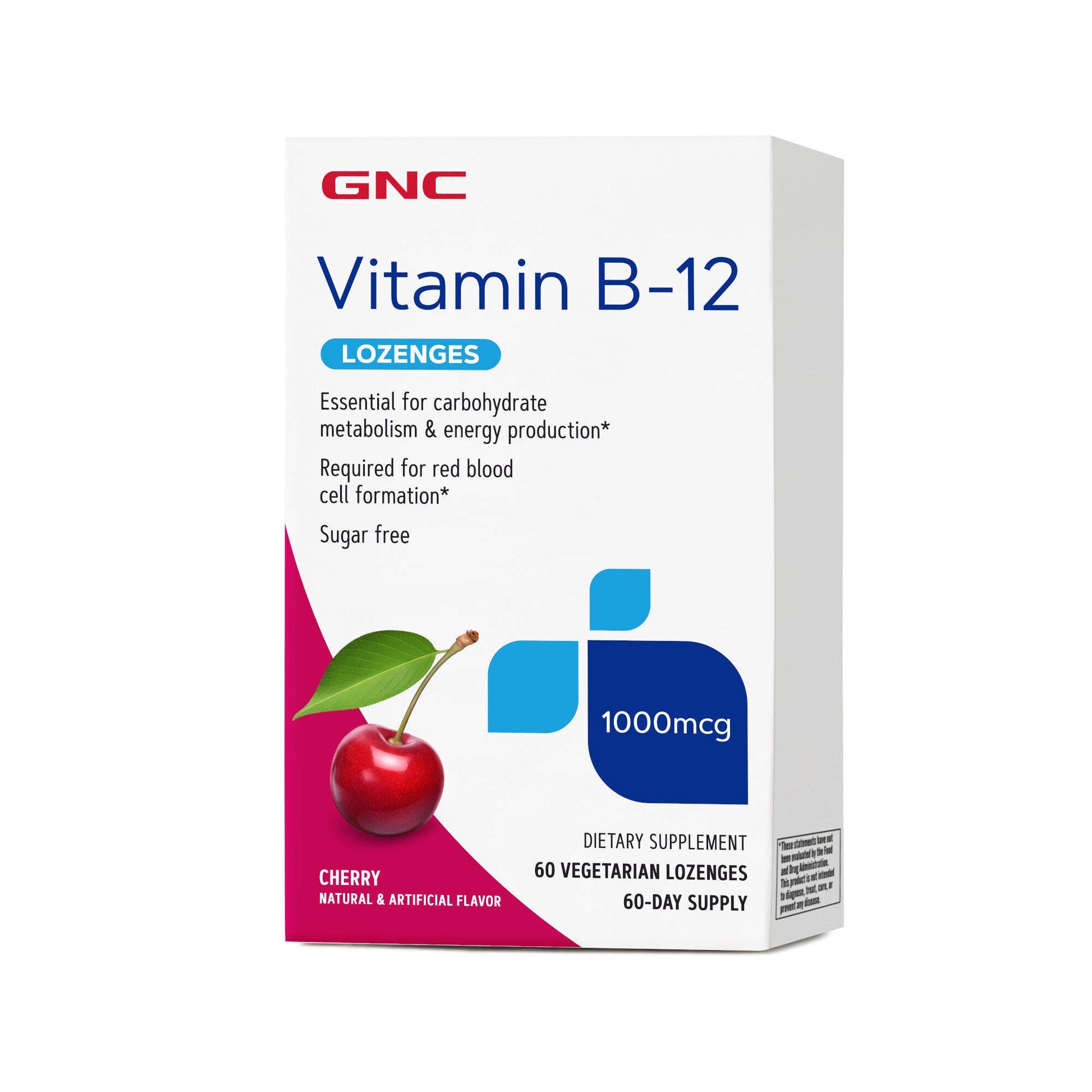 GNC Vitamin B-12 1000 mcg Tablet, 60 Tablets