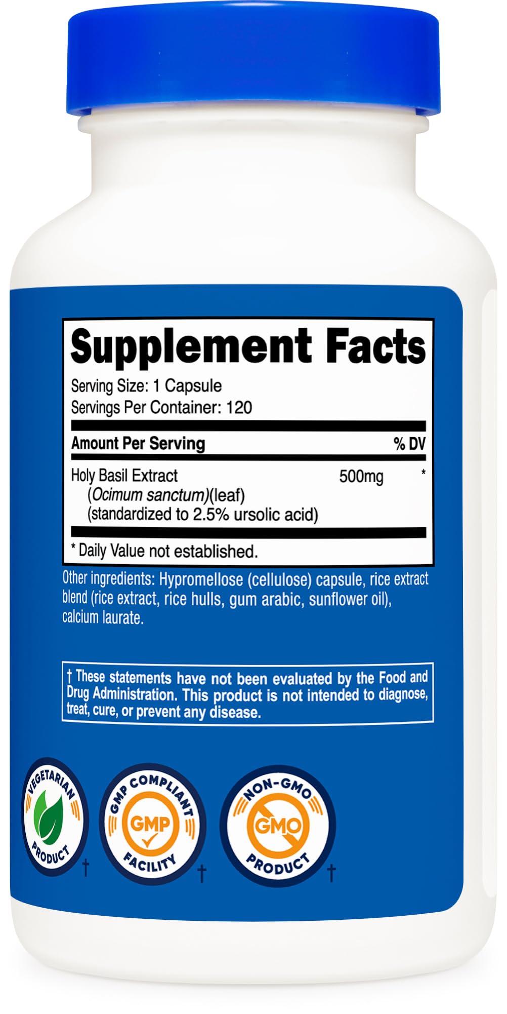 Nutricost Holy Basil 500mg Capsules 120 Count