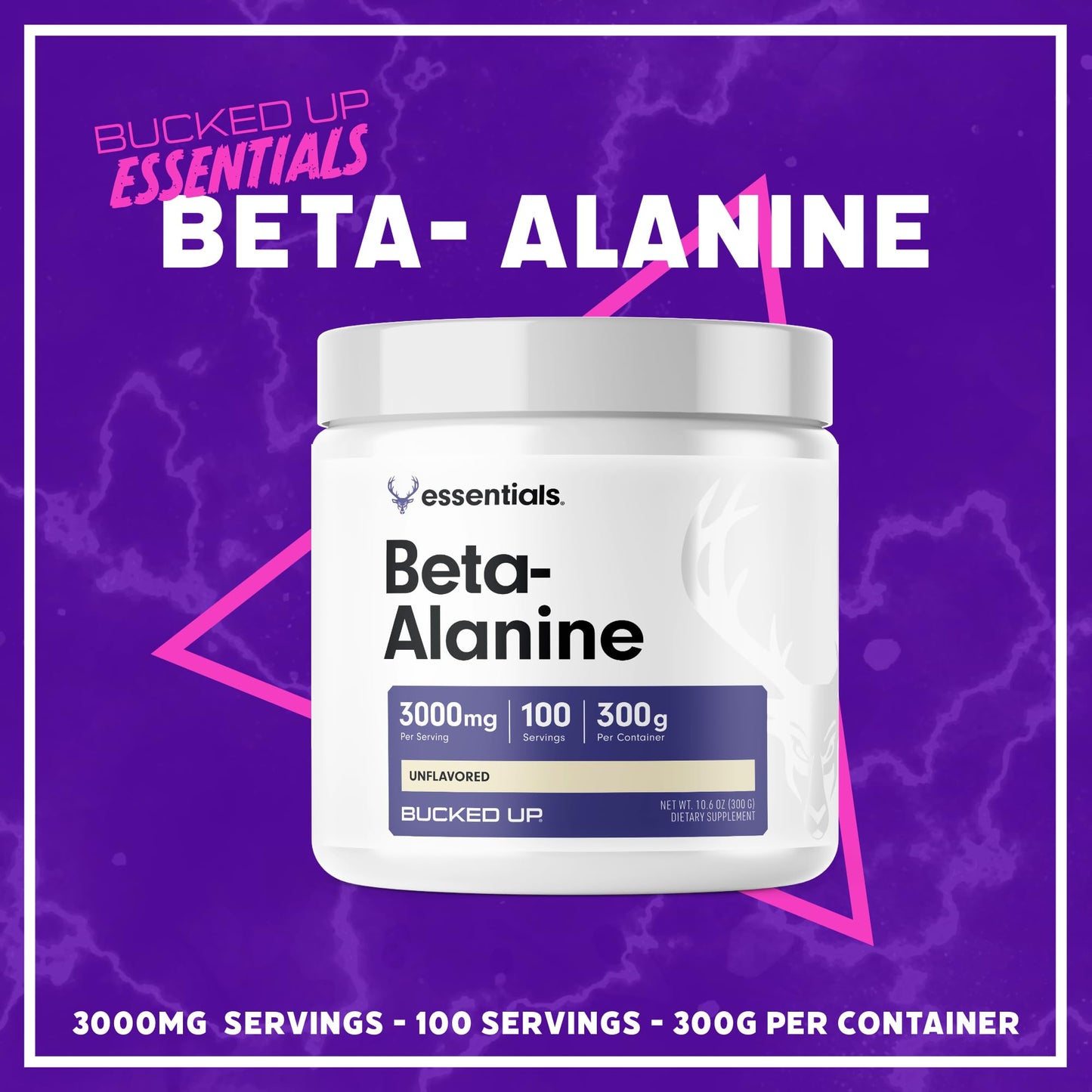 Bucked Up Beta Alanine 300mg Powder 10.6 Ounces