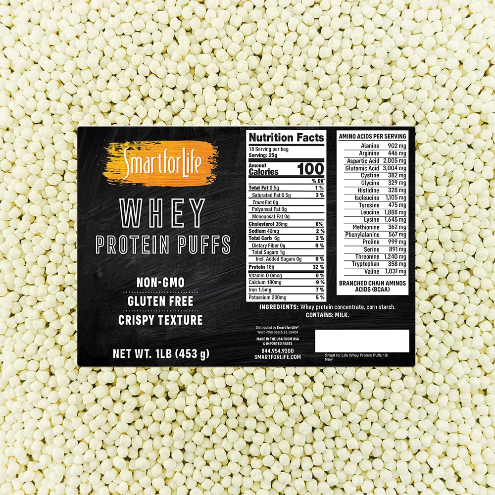 Smart for Life Whey Protein Puffs, 16 Count