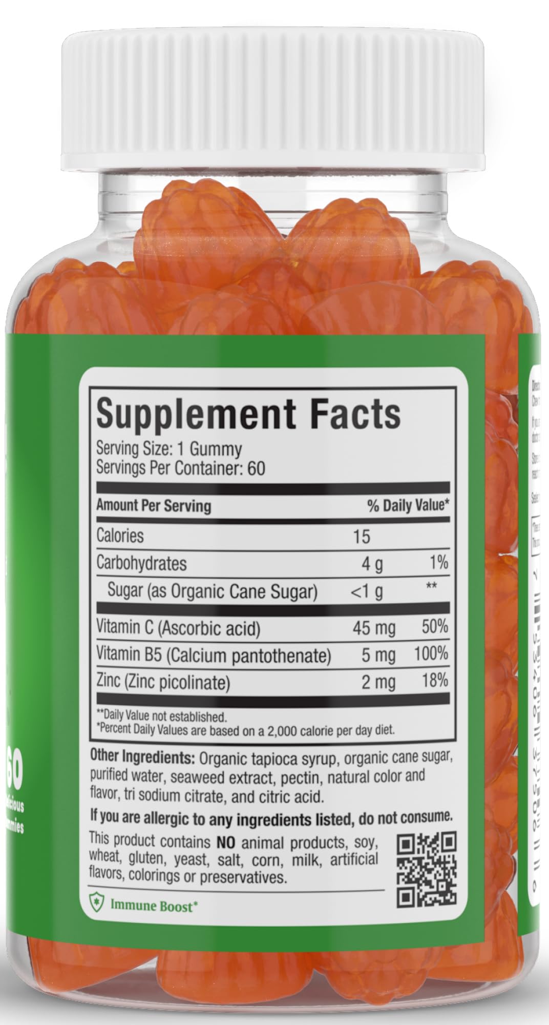 Maxi Health Vitamin C with Zinc 60 Gummies