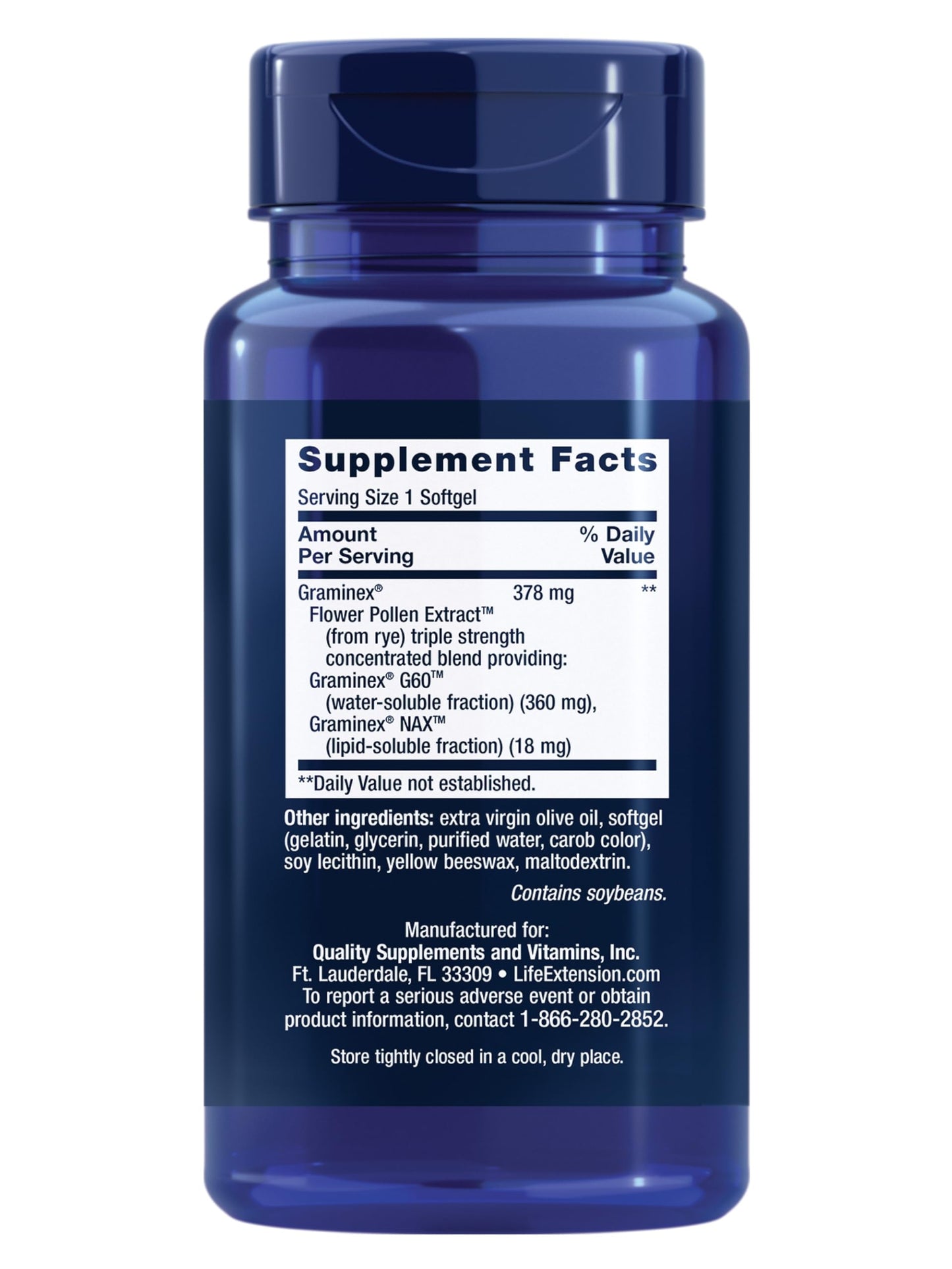 Life Extension Triple Strength ProstaPollen 30 Softgels