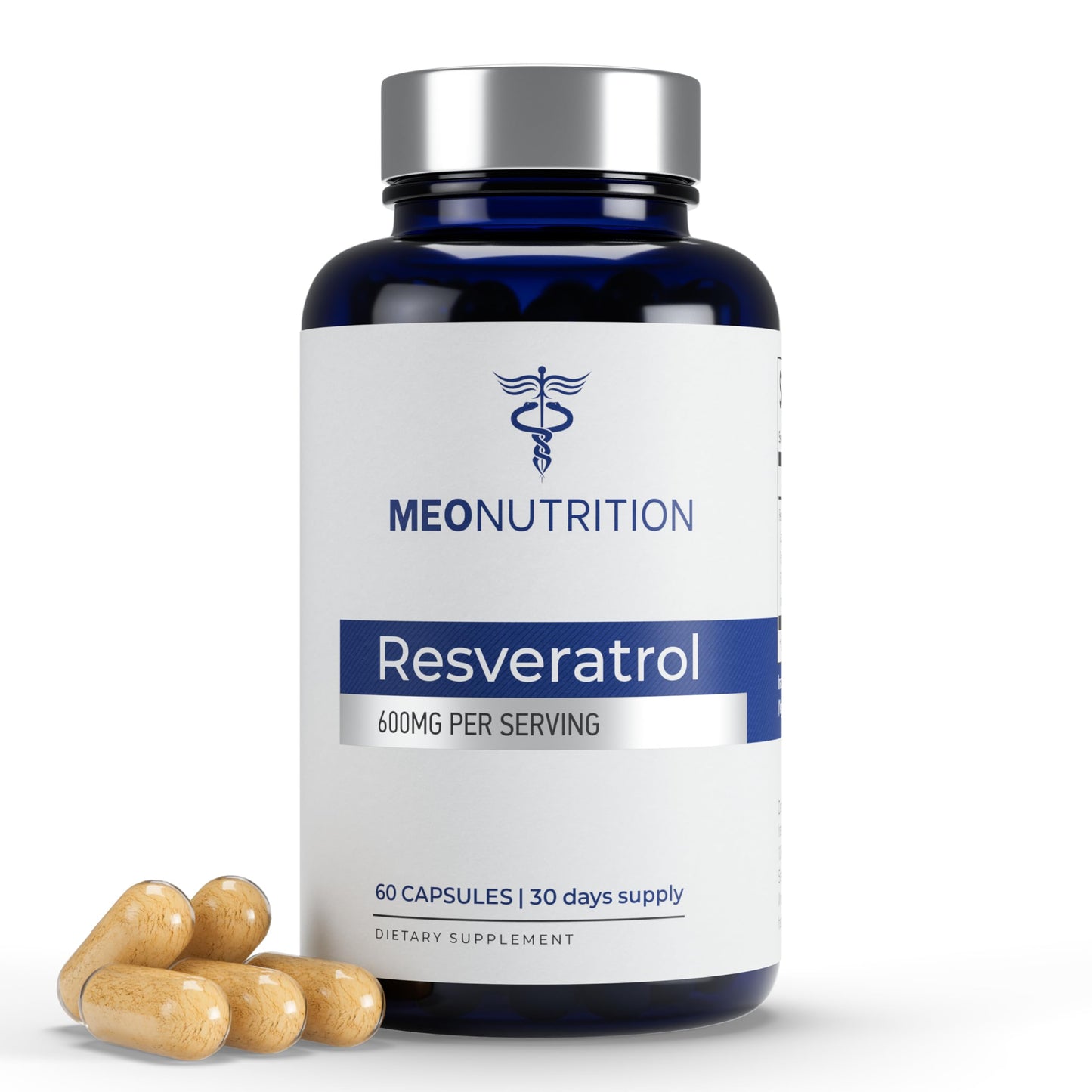 Meo Nutrition Resveratrol 600mg 60 Capsules