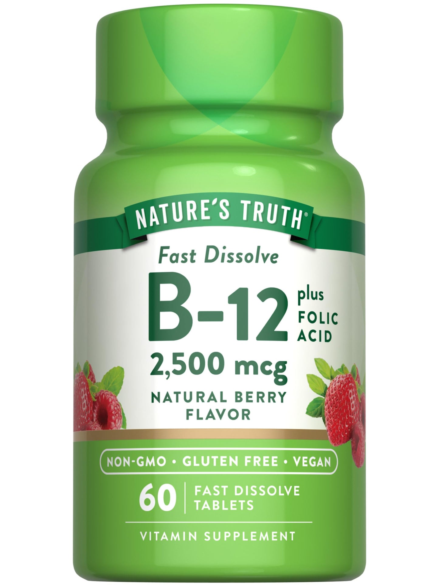 Nature's Truth Vitamin B12 Tablets, 60 Count
