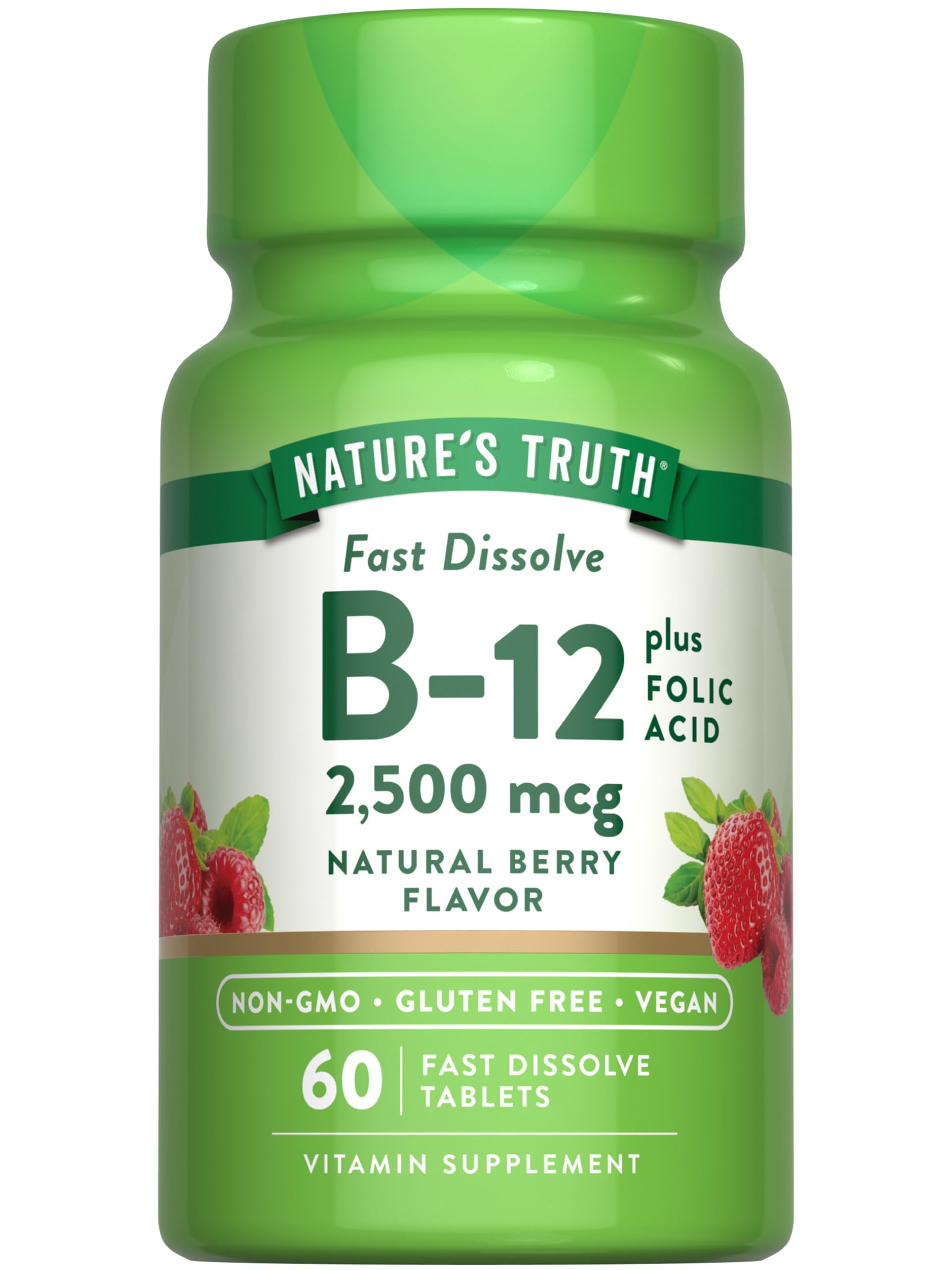 Nature's Truth Vitamin B12 Tablets, 60 Count