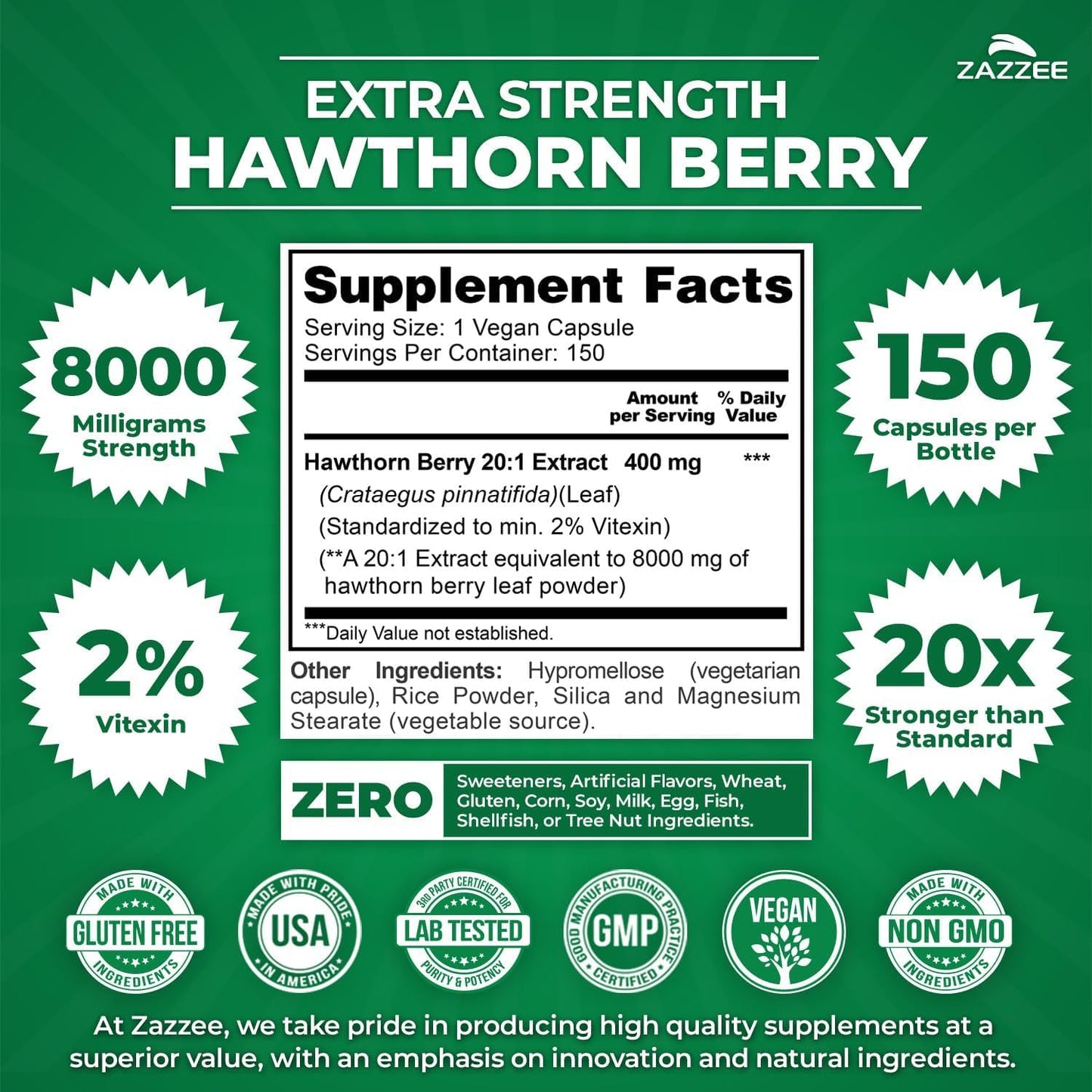 Zazzee Herbal B Pressure Support Bundle, 270 Capsules