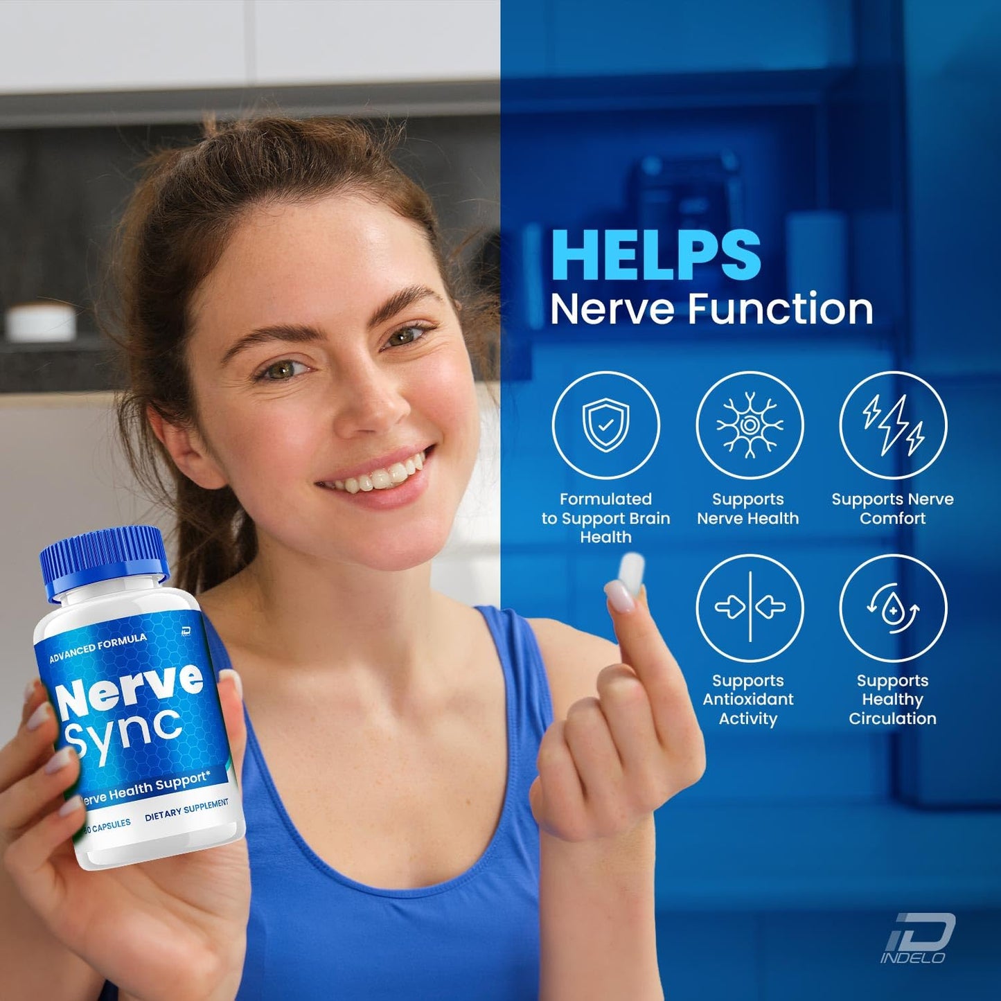 Indelo Nerve Sync Capsules 180 Capsules