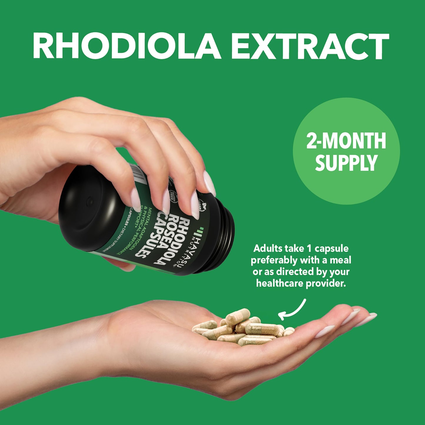 HAVASU NUTRITION Rhodiola Rosea Capsule, 60 Count