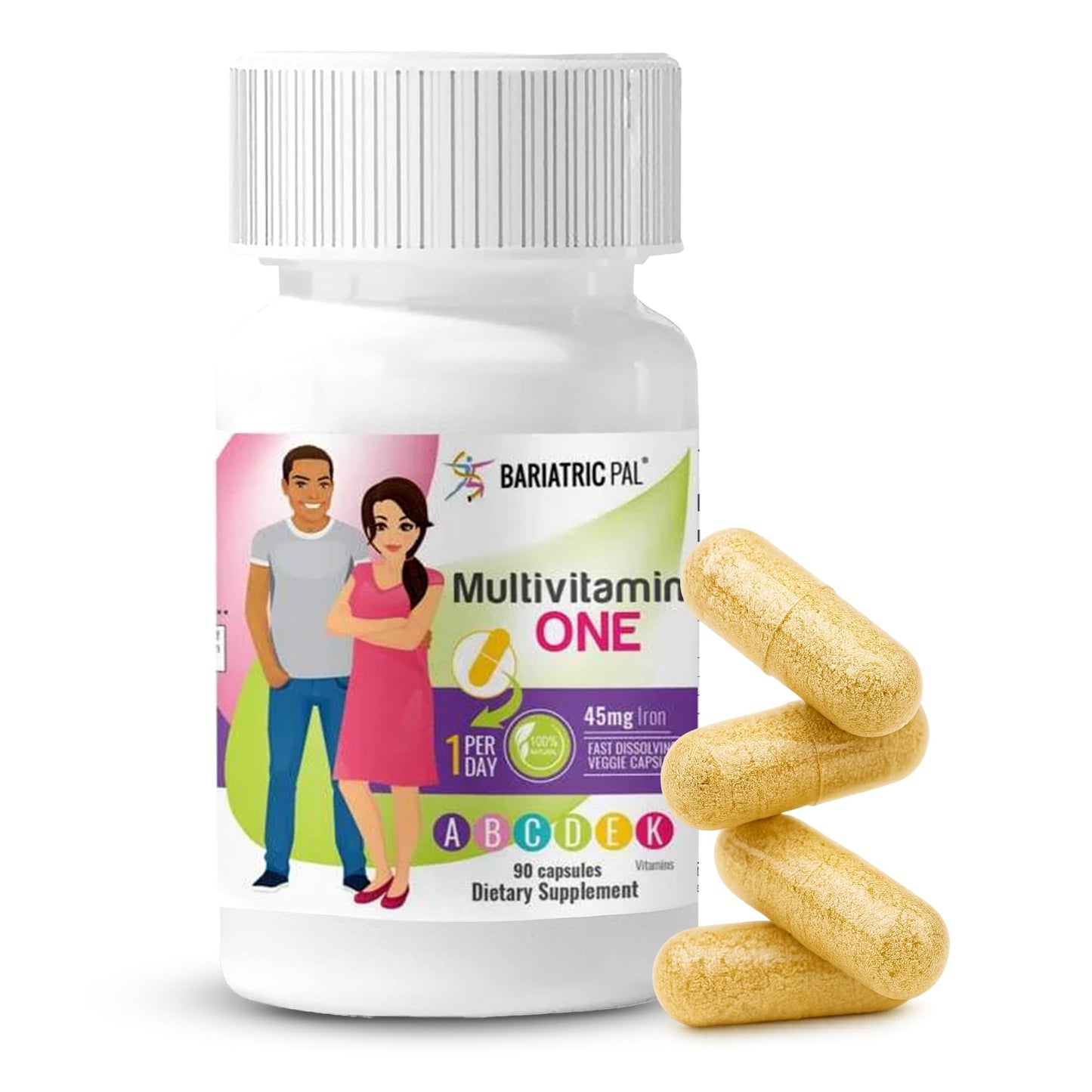 BariatricPal Multivitamin ONE 1 Per Day Capsule, 90 Count