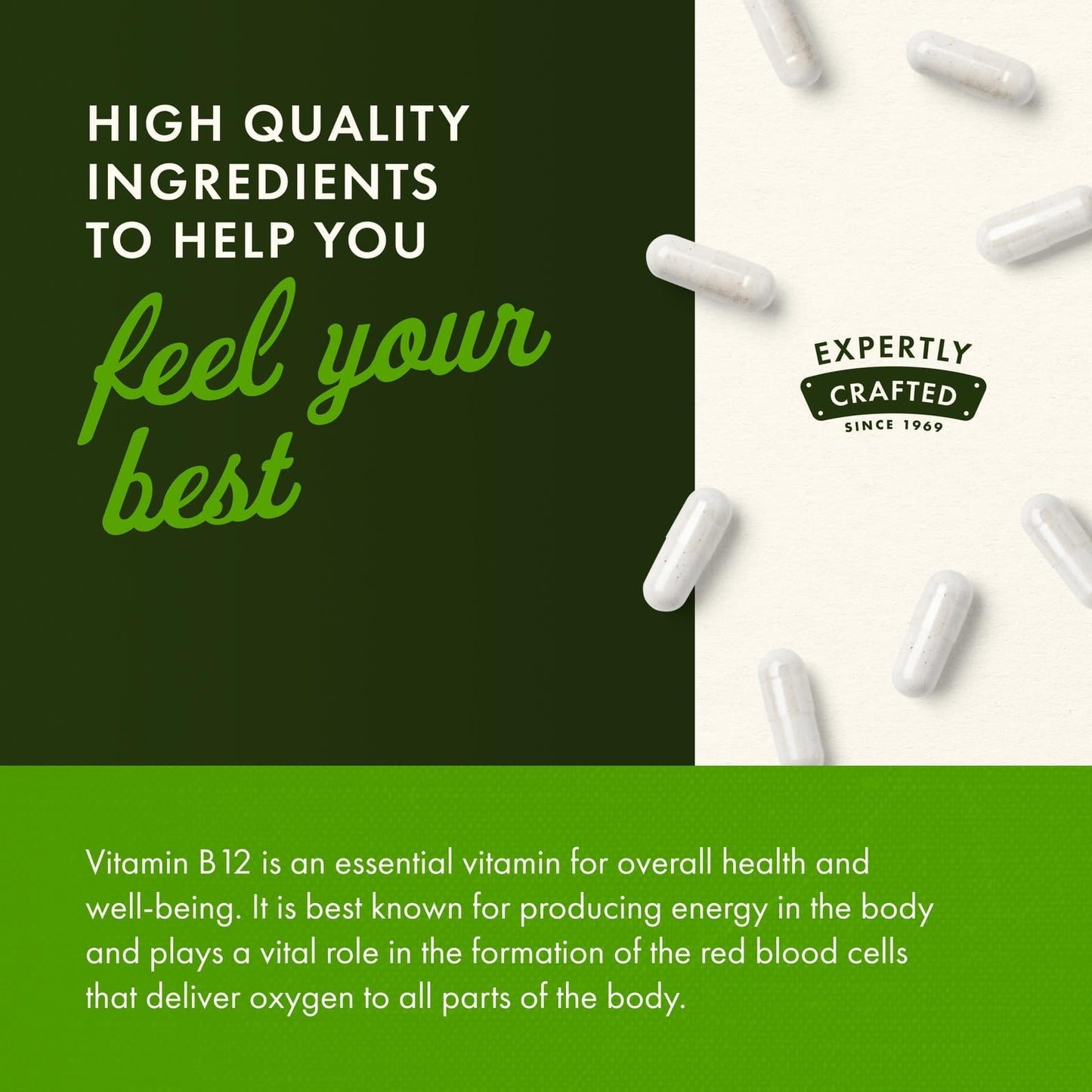 Swanson B12 Cyanocobalamin Capsules 500