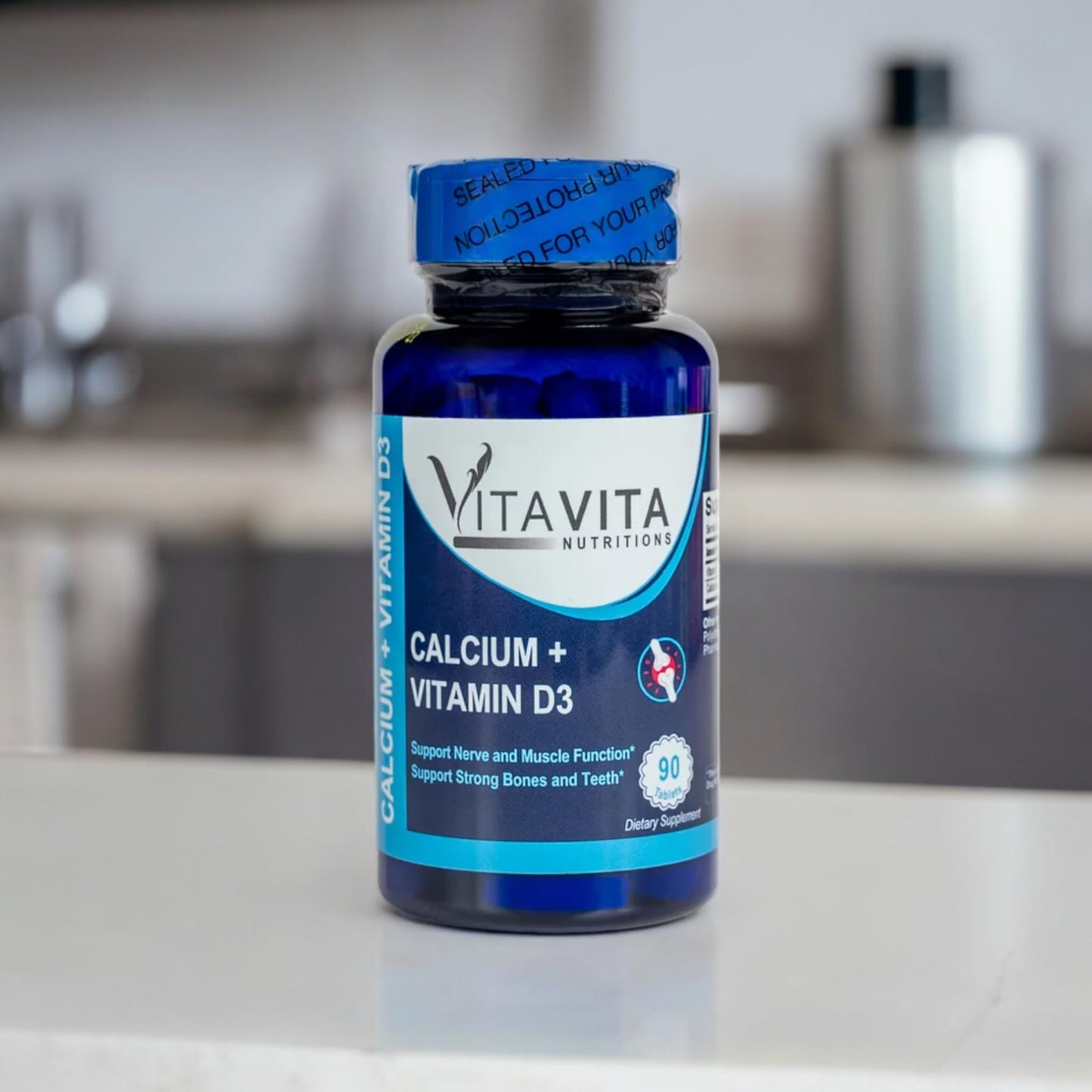 VitaVita Nutritions Calcium + Vitamin D3 Tablets 90