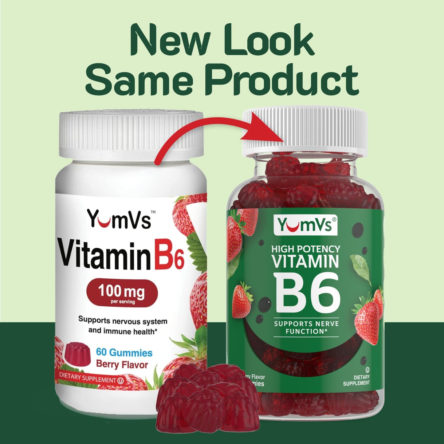 YUM-V'S Vitamin B6 Gummies 120 Count