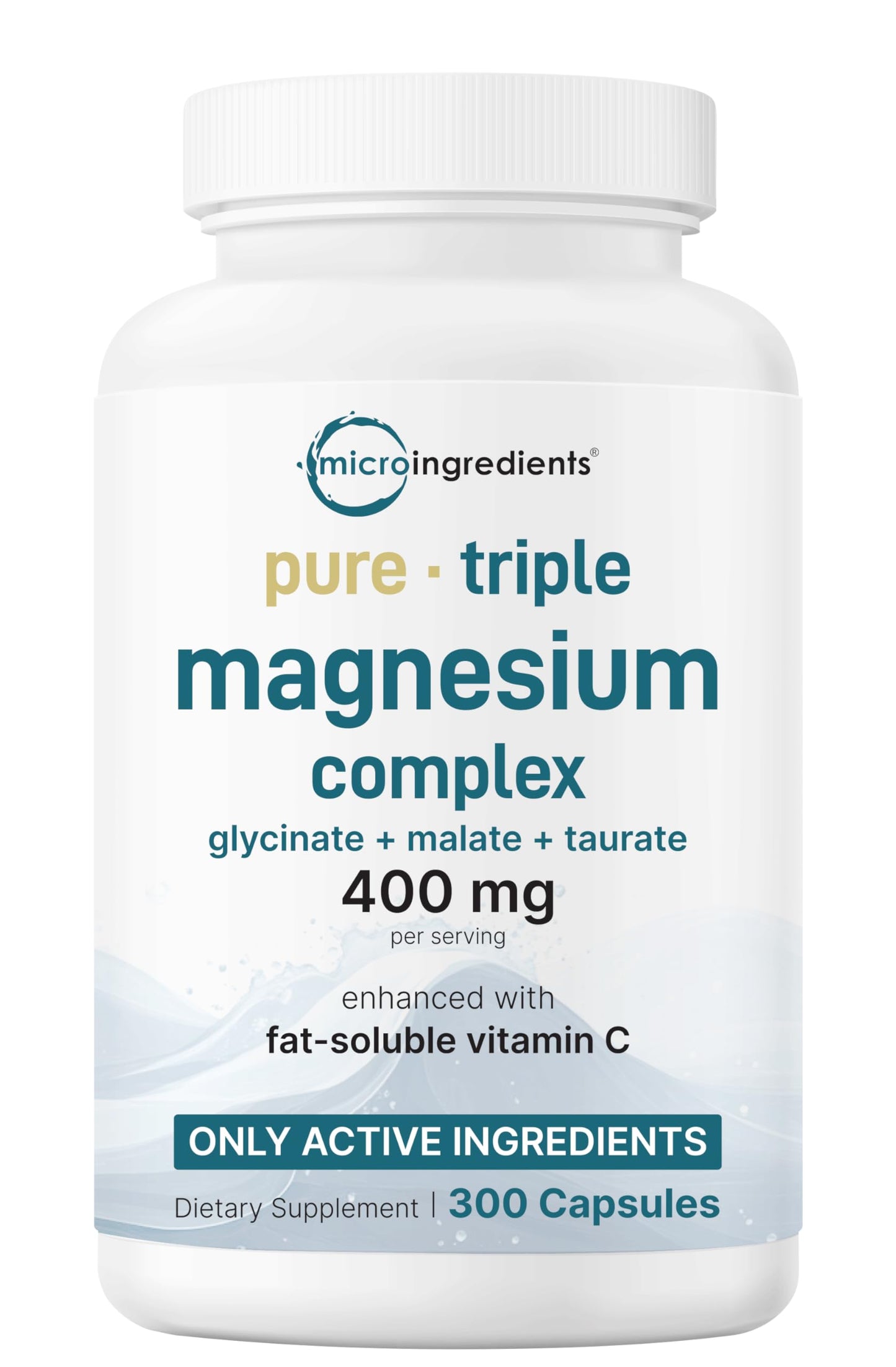 Micro Ingredients Vitamin D3 10,000iu + K2 200mcg Softgels & Pure Triple Magnesium Complex 400mg Capsules, 600 Count