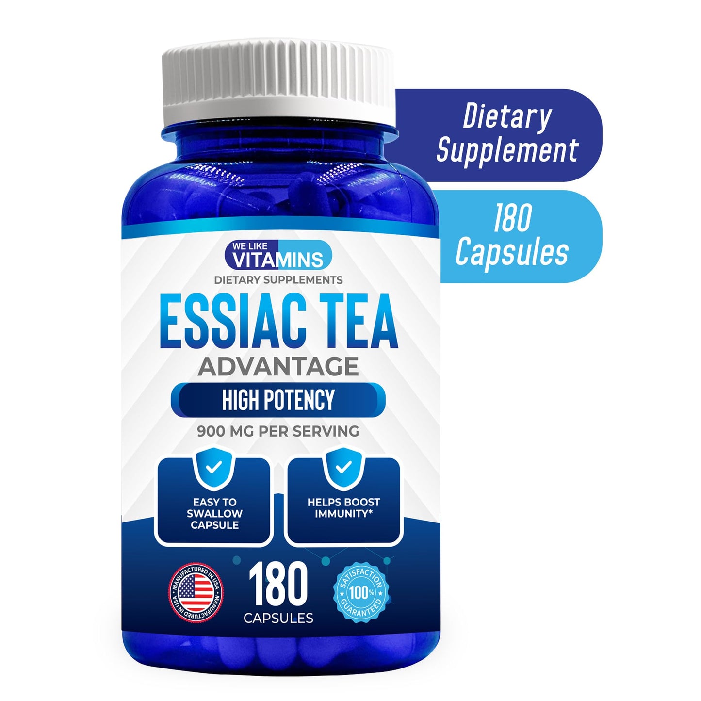 We Like Vitamins Essiac Tea Capsules 180 Capsules
