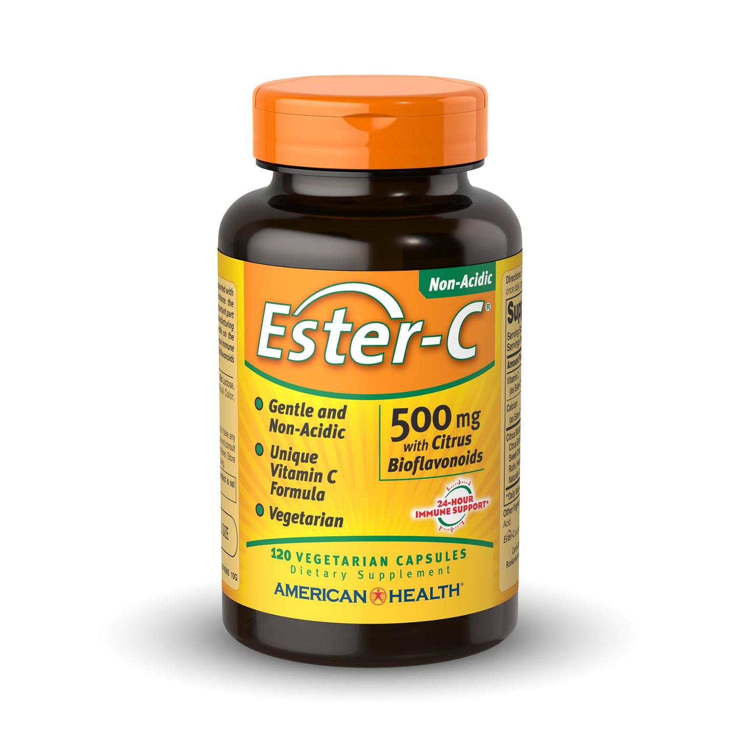 American Health Ester-C 500 mg with Citrus Bioflavonoids, 120 Vegetarian Capsules