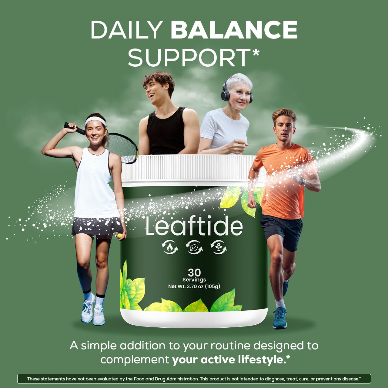OVICIA Leaftide Powder 7.4 oz (Pack of 2)