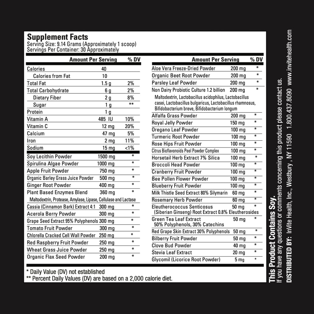 Invite Health Greens Hx® Powder 9.6 oz