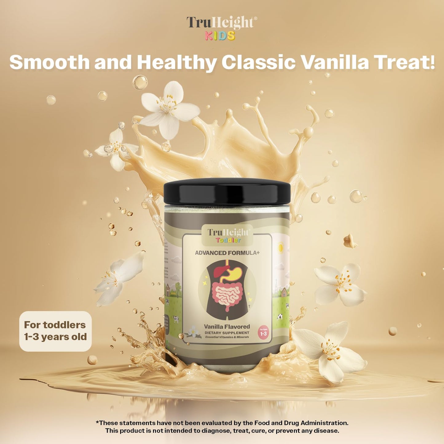 TruHeight Toddler Advanced Formula+ Vanilla Powder, 2-Pack